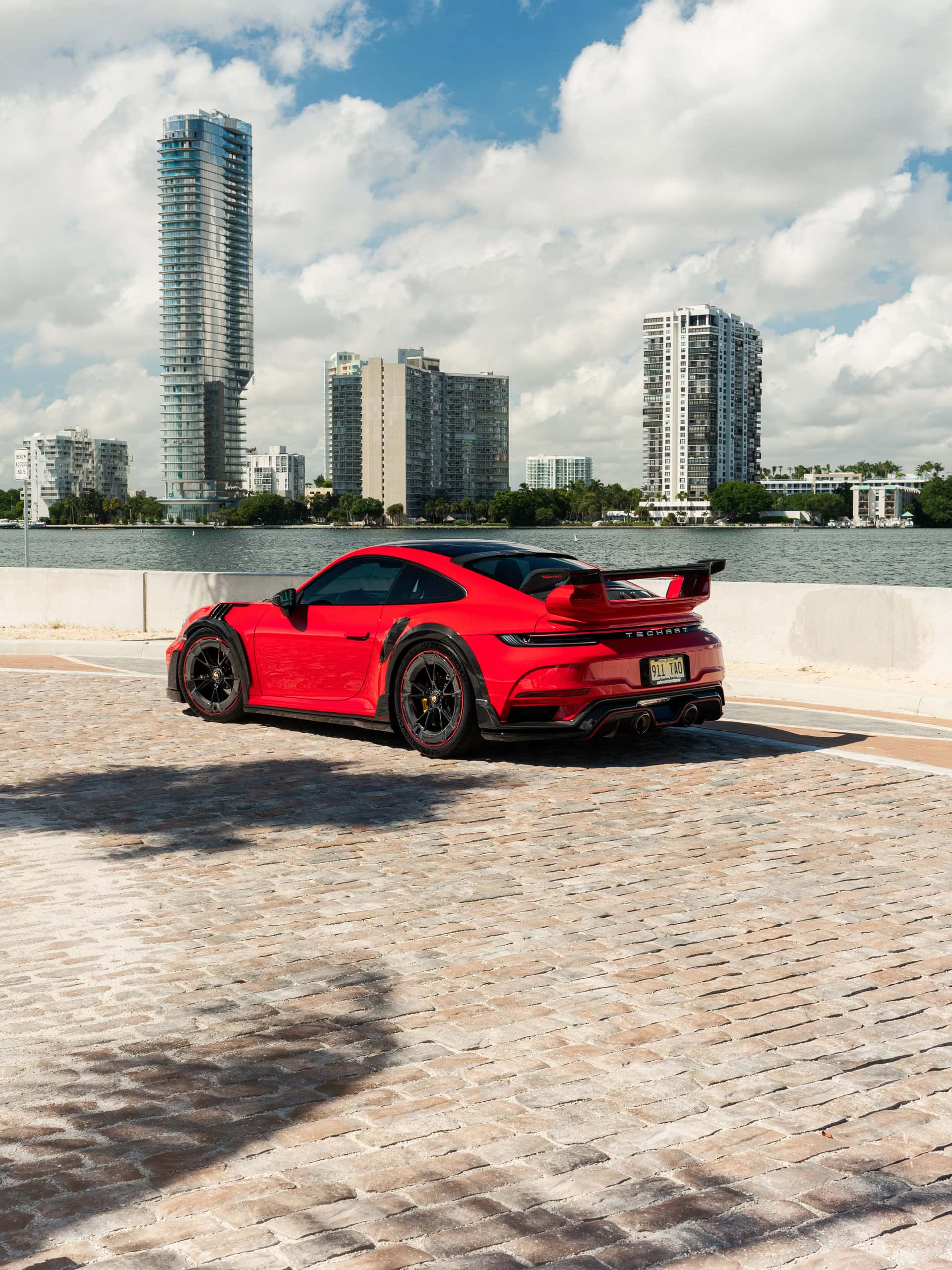 Techart GT Street R America 4 of 10 | Guards Red | on Techart Formula VI Wheels | Gloss Black