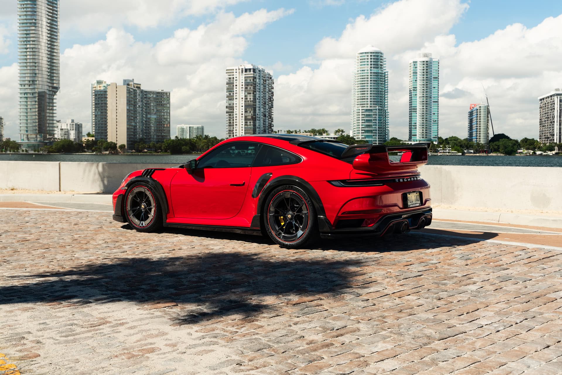 Techart GT Street R America 4 of 10 | Guards Red | on Techart Formula VI Wheels | Gloss Black