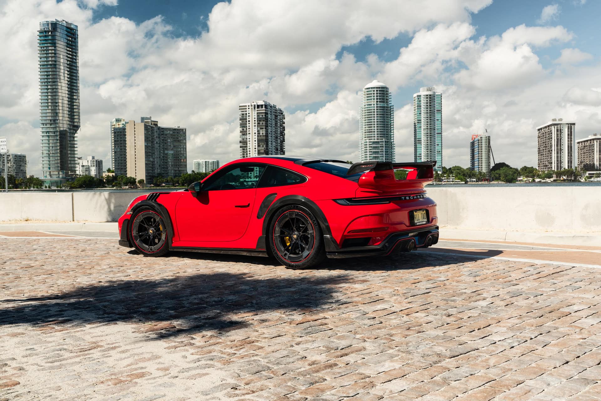 Techart GT Street R America 4 of 10 | Guards Red | on Techart Formula VI Wheels | Gloss Black