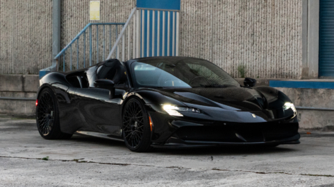 Ferrari SF90 | Nero | on HRE 501M | Gloss Black