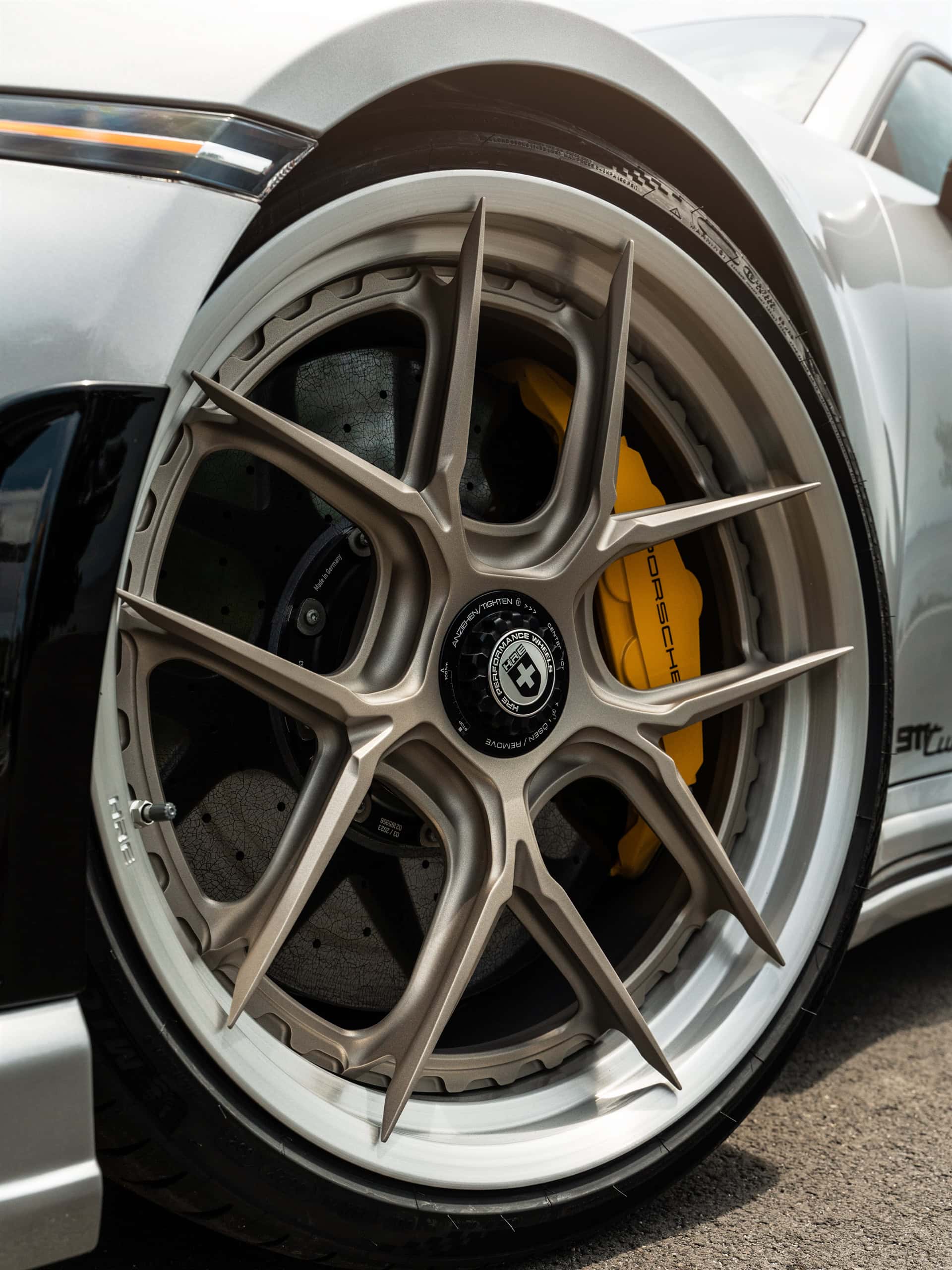 TECHART 992 Turbo S | GT Silver | on HRE S101SC | Satin White Gold