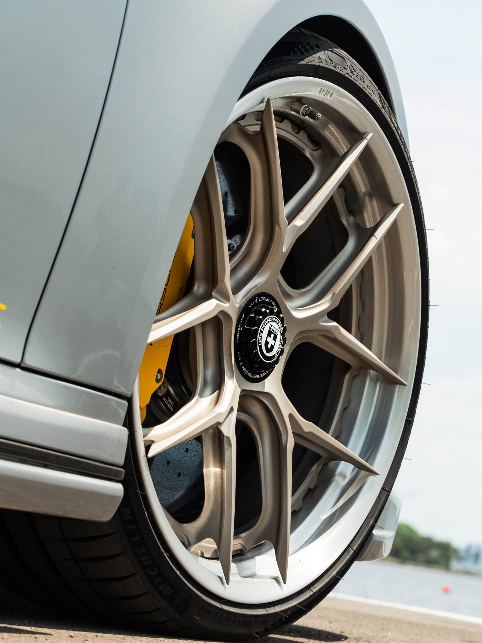 TECHART 992 Turbo S | GT Silver | on HRE S101SC | Satin White Gold