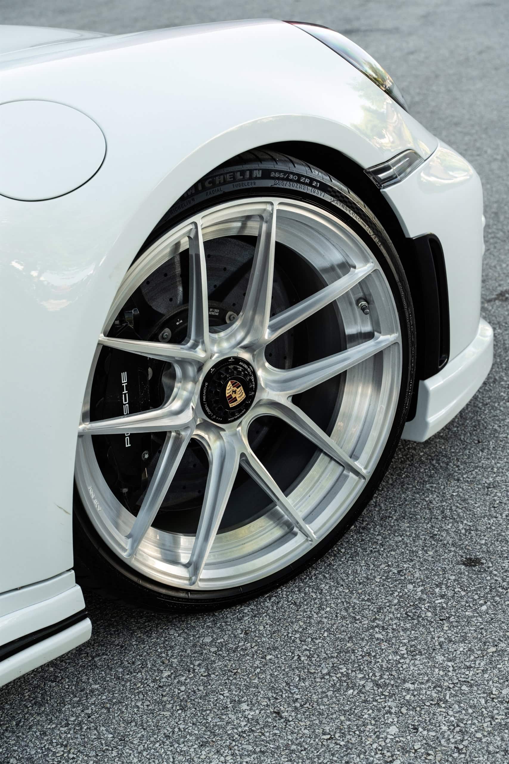TECHART 992 Turbo S | Carrera White | on ANRKY XR-201 | Brushed Clear