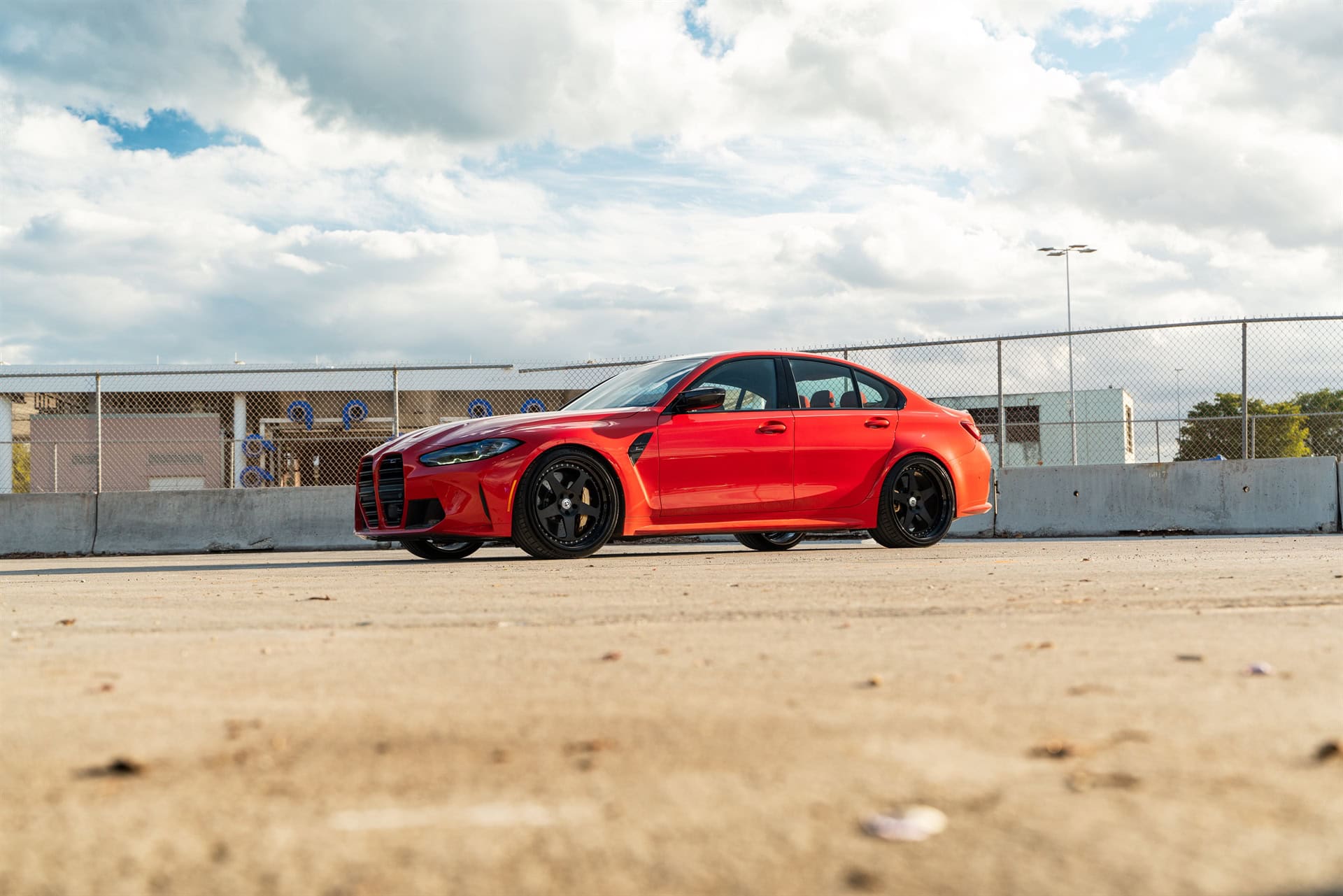 BMW G80 M3 | Toronto Red | on HRE Classic 305 | Satin Black