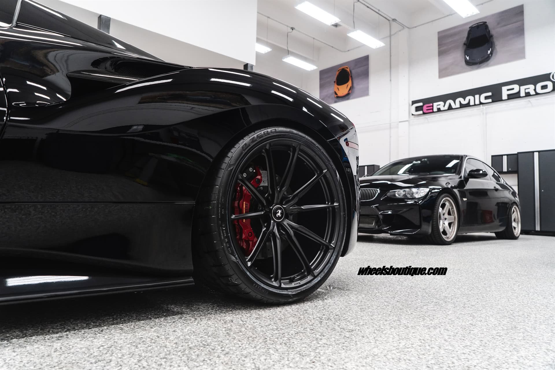 Ferrari 488 Spider | Nero | HRE P104SC | Satin Black