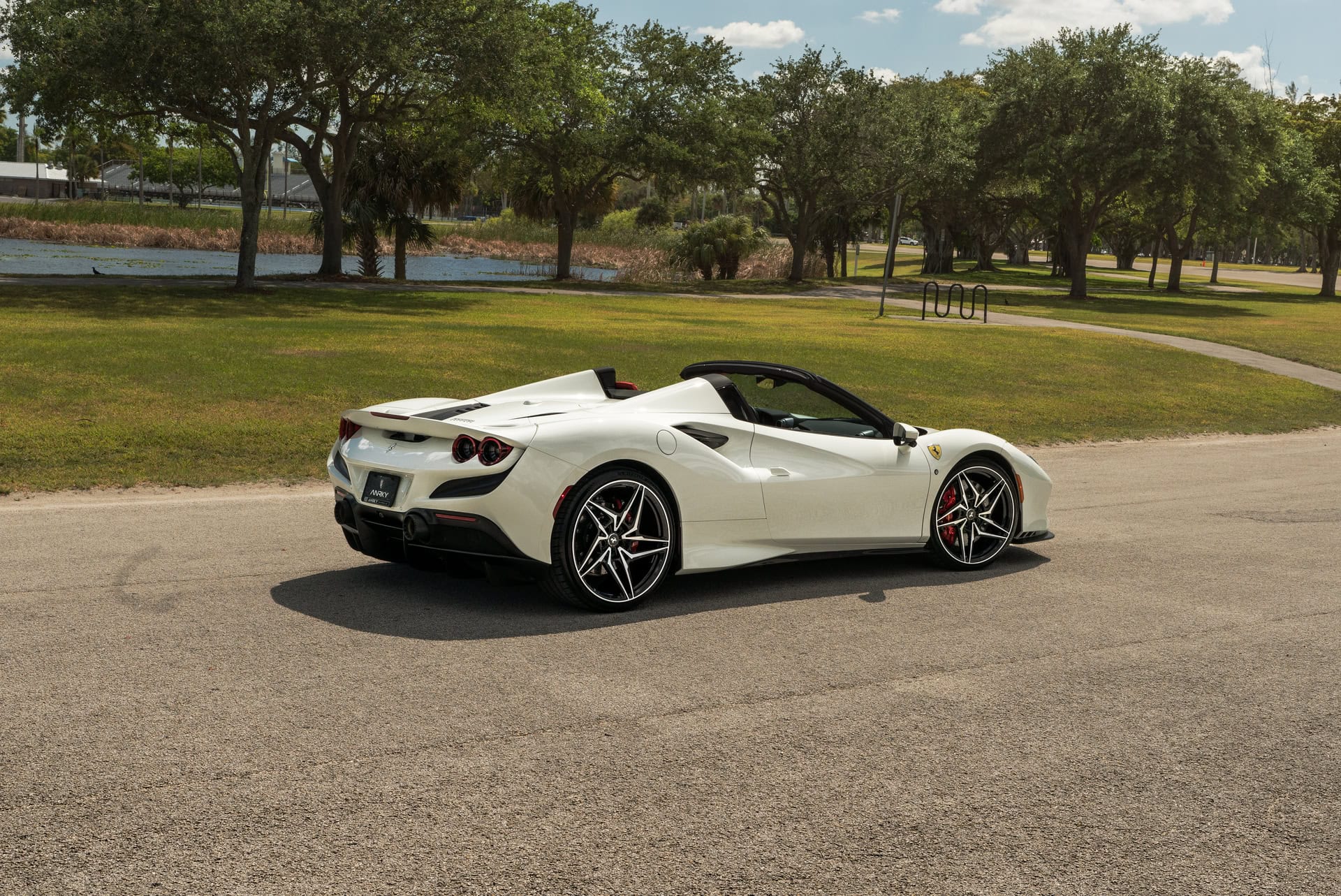 Photo 32 of Ferrari F8 Spider | Bianco Avus | ANRKY S3-X1 | Two-Tone: Brushed Clear Face + Gloss Black Windows
