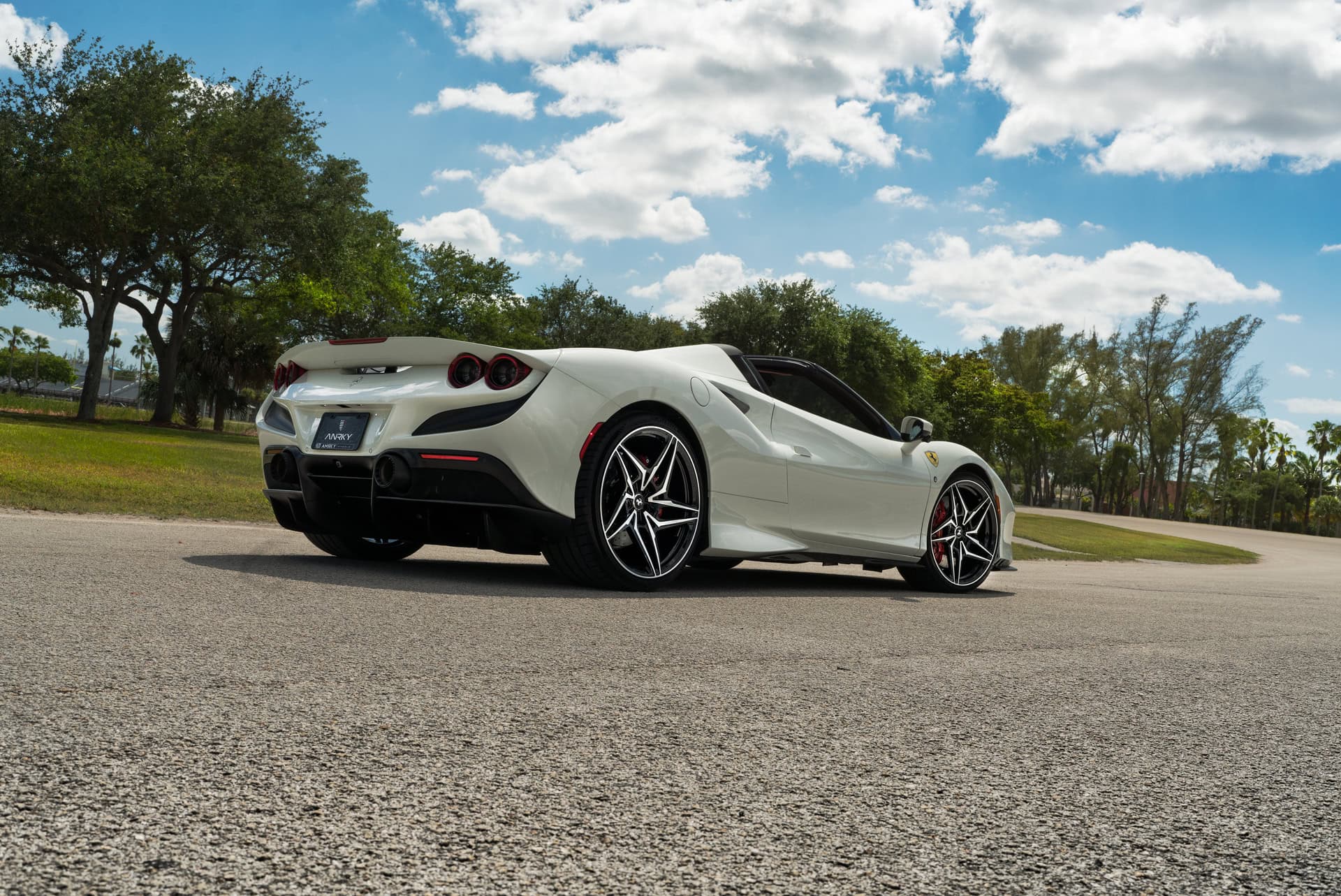 Photo 33 of Ferrari F8 Spider | Bianco Avus | ANRKY S3-X1 | Two-Tone: Brushed Clear Face + Gloss Black Windows