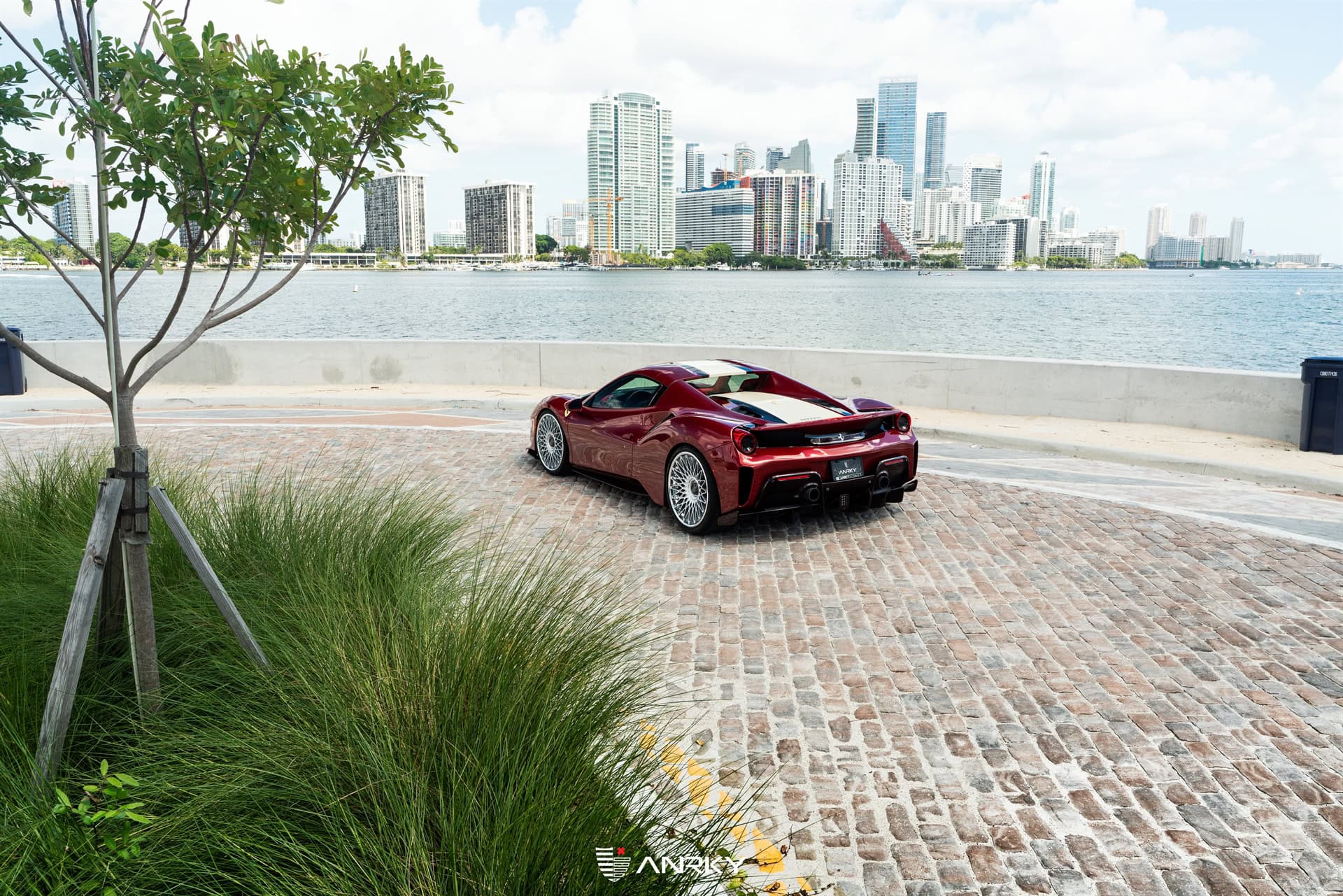 Photo 23 of Ferrari 488 Pista | Rosso Fiorano | on ANRKY RS7.3 | Frozen Polished Clear