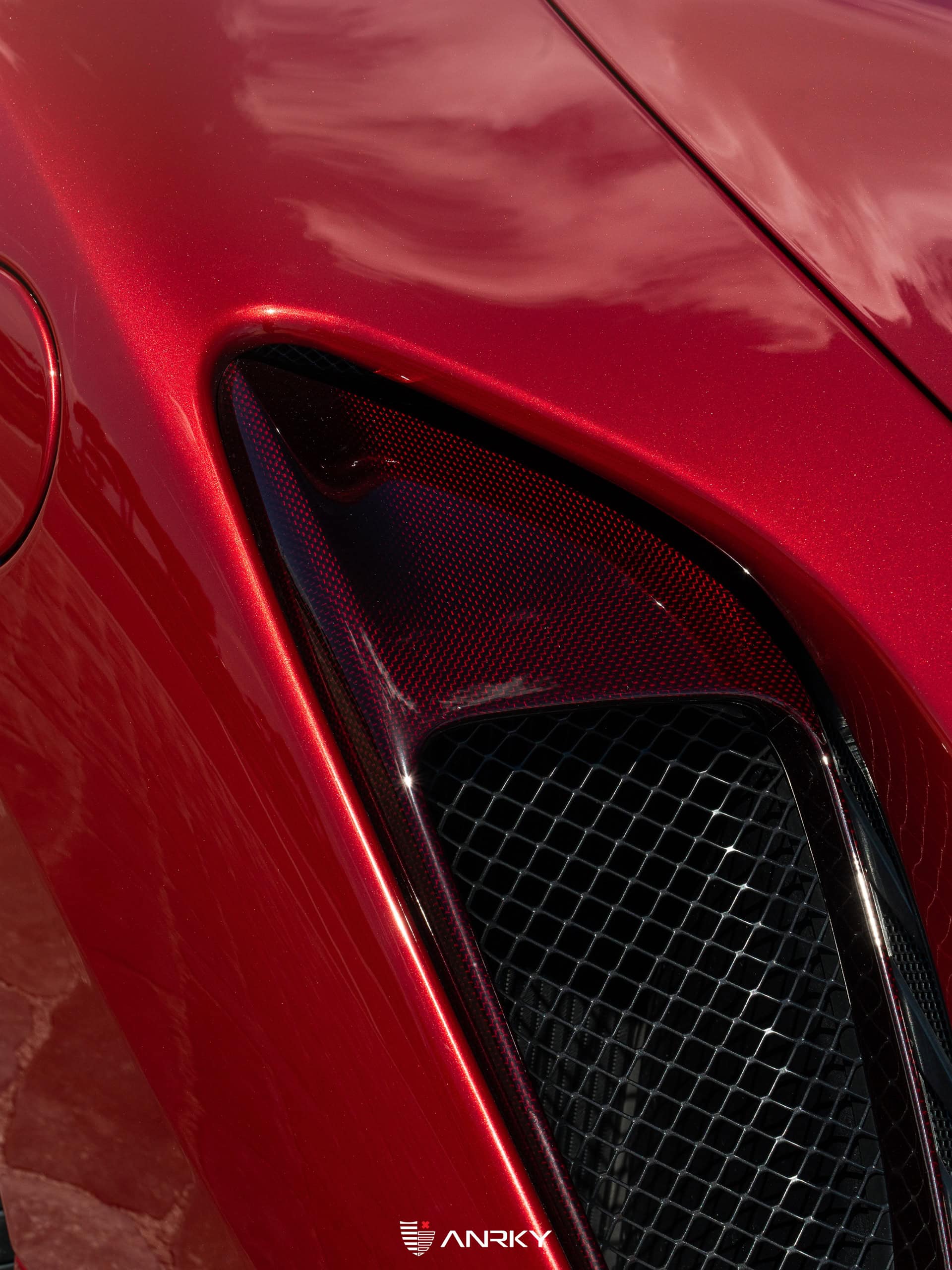 Photo 24 of Ferrari 488 Pista | Rosso Fiorano | on ANRKY RS7.3 | Frozen Polished Clear