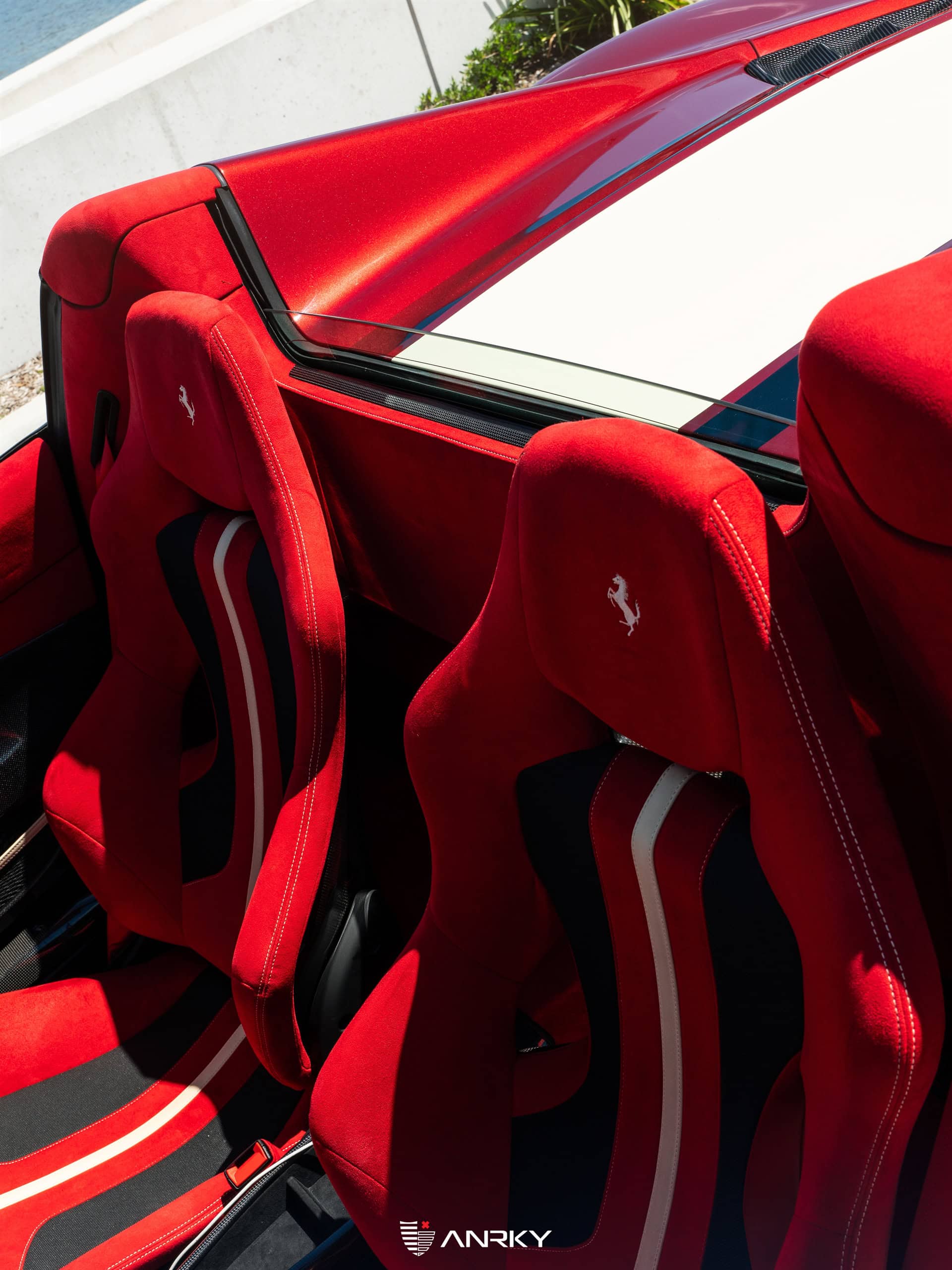Photo 26 of Ferrari 488 Pista | Rosso Fiorano | on ANRKY RS7.3 | Frozen Polished Clear