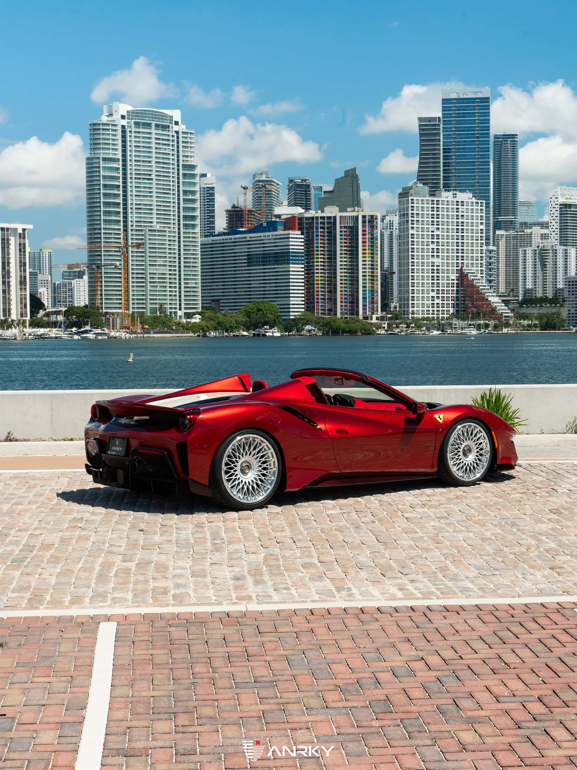 Photo 31 of Ferrari 488 Pista | Rosso Fiorano | on ANRKY RS7.3 | Frozen Polished Clear