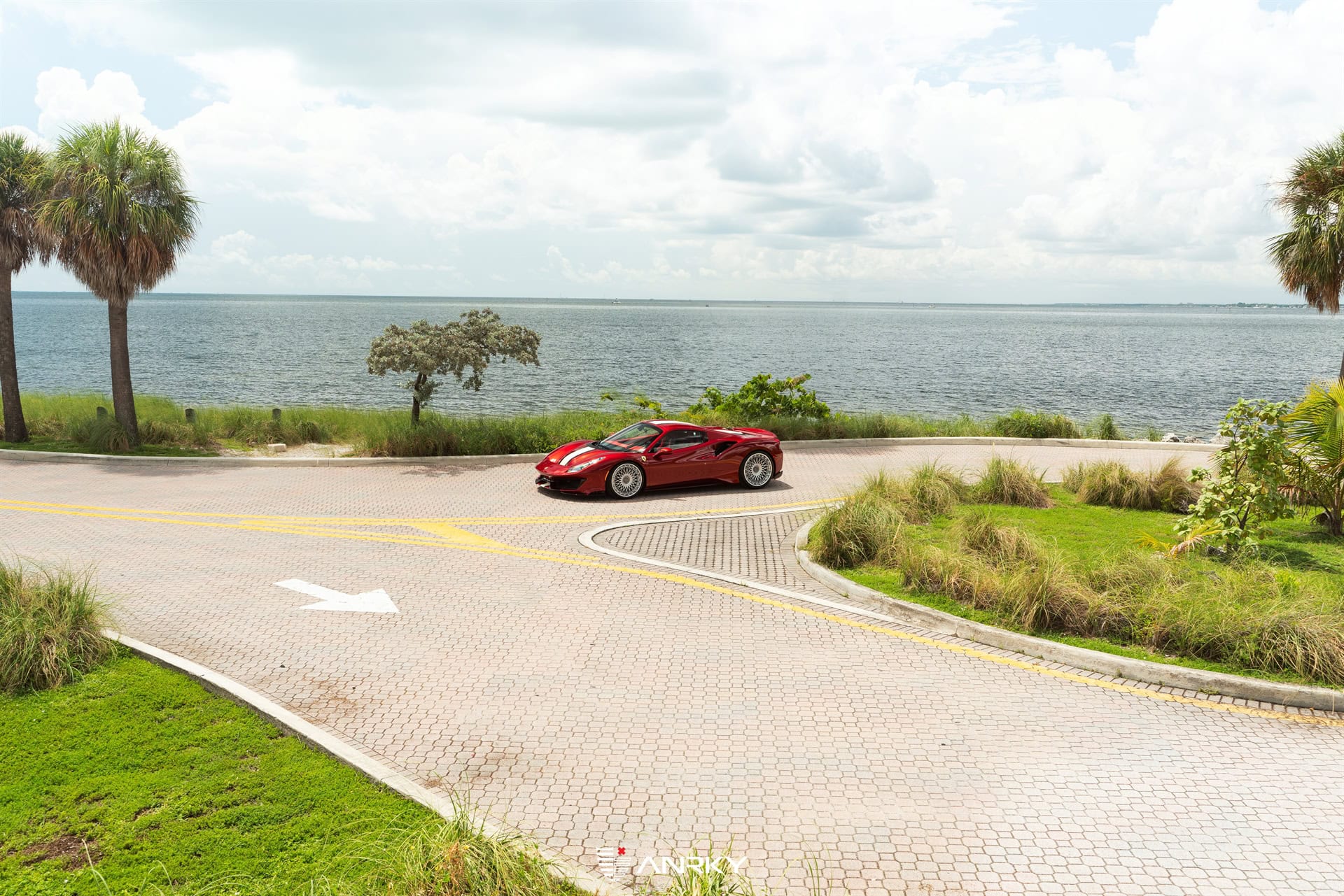 Photo 35 of Ferrari 488 Pista | Rosso Fiorano | on ANRKY RS7.3 | Frozen Polished Clear