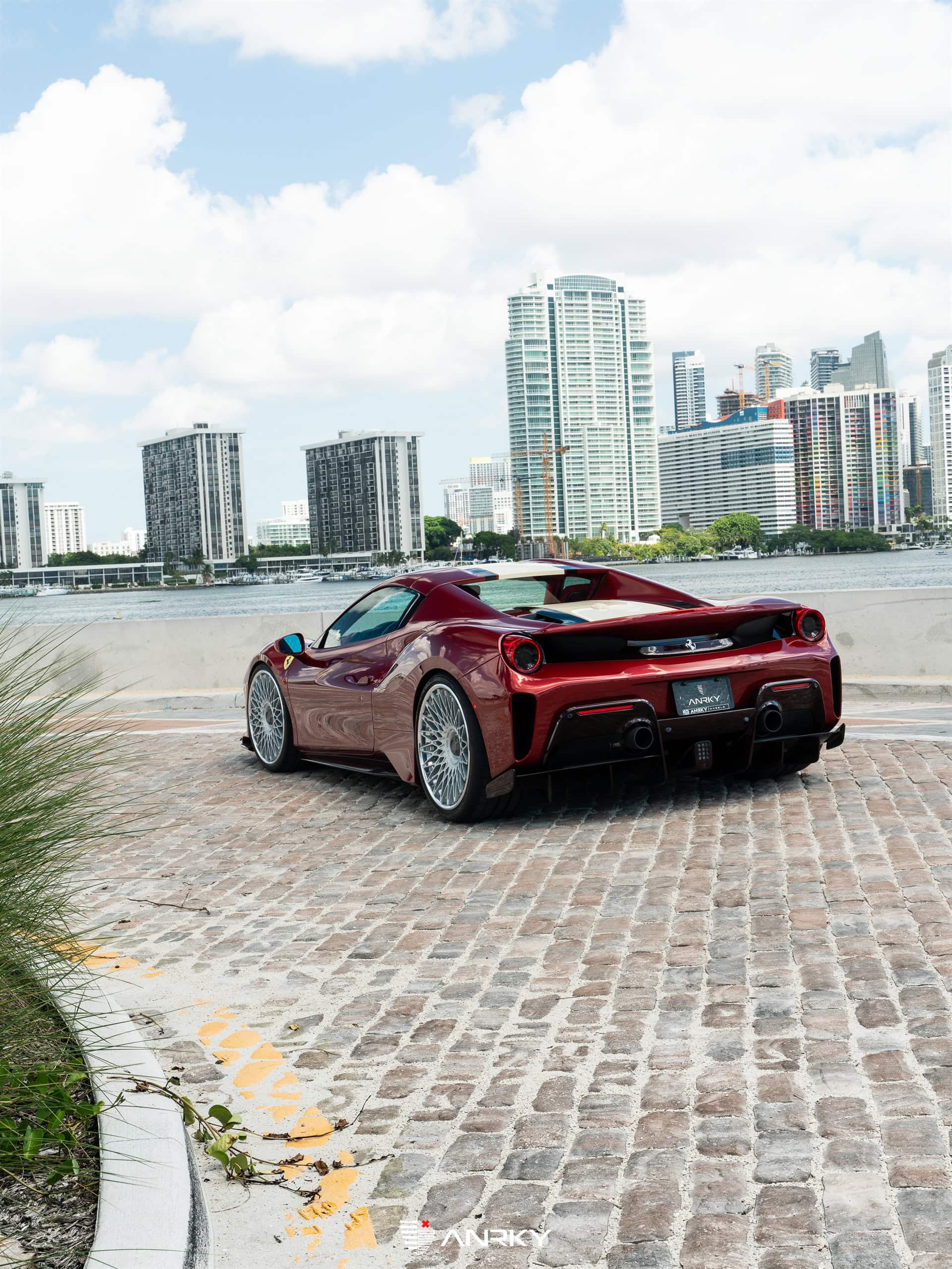 Photo 36 of Ferrari 488 Pista | Rosso Fiorano | on ANRKY RS7.3 | Frozen Polished Clear