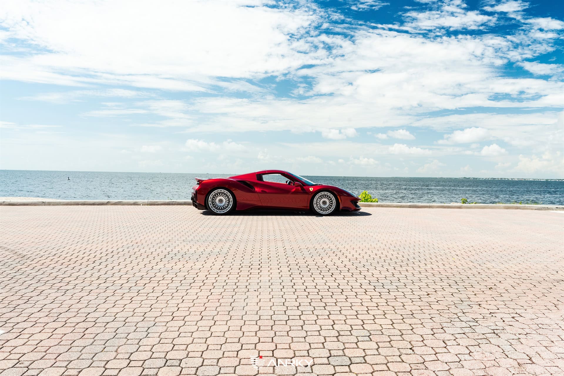 Photo 38 of Ferrari 488 Pista | Rosso Fiorano | on ANRKY RS7.3 | Frozen Polished Clear