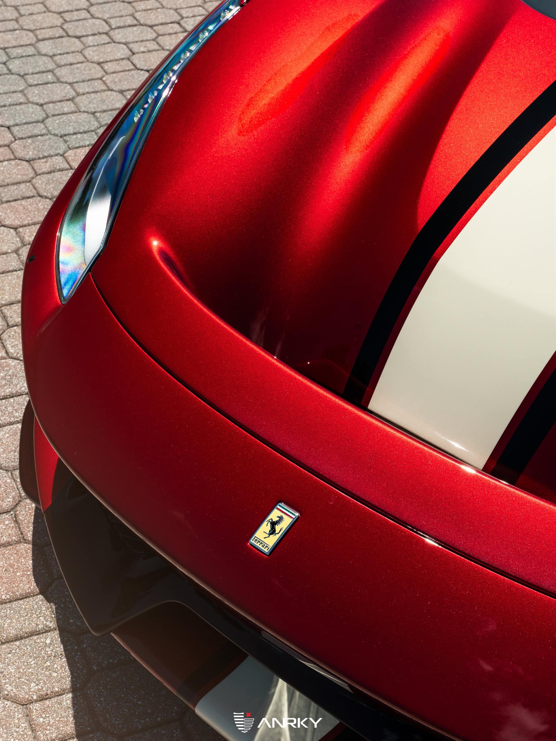 Photo 40 of Ferrari 488 Pista | Rosso Fiorano | on ANRKY RS7.3 | Frozen Polished Clear