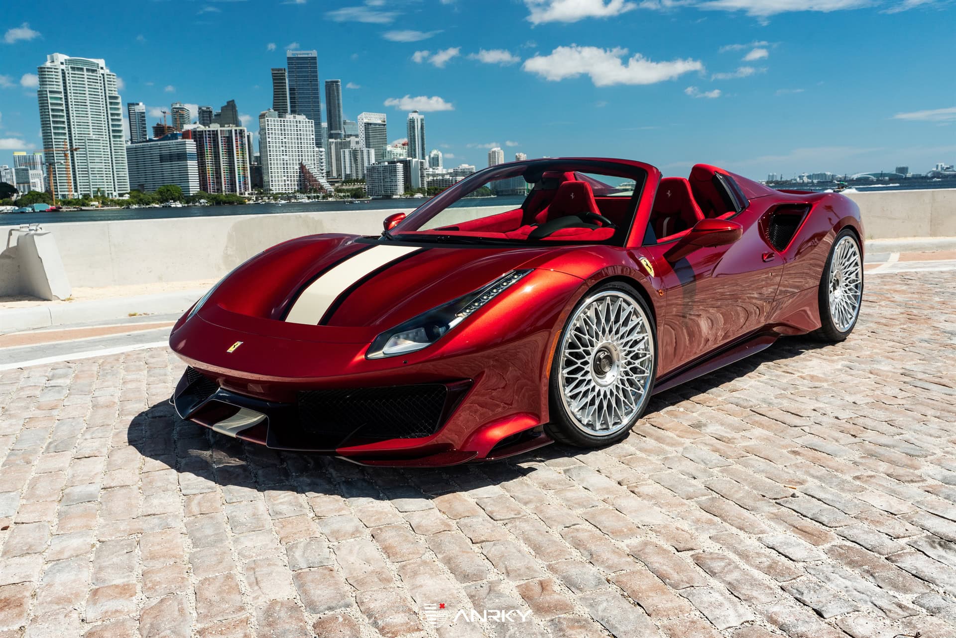 Photo 41 of Ferrari 488 Pista | Rosso Fiorano | on ANRKY RS7.3 | Frozen Polished Clear