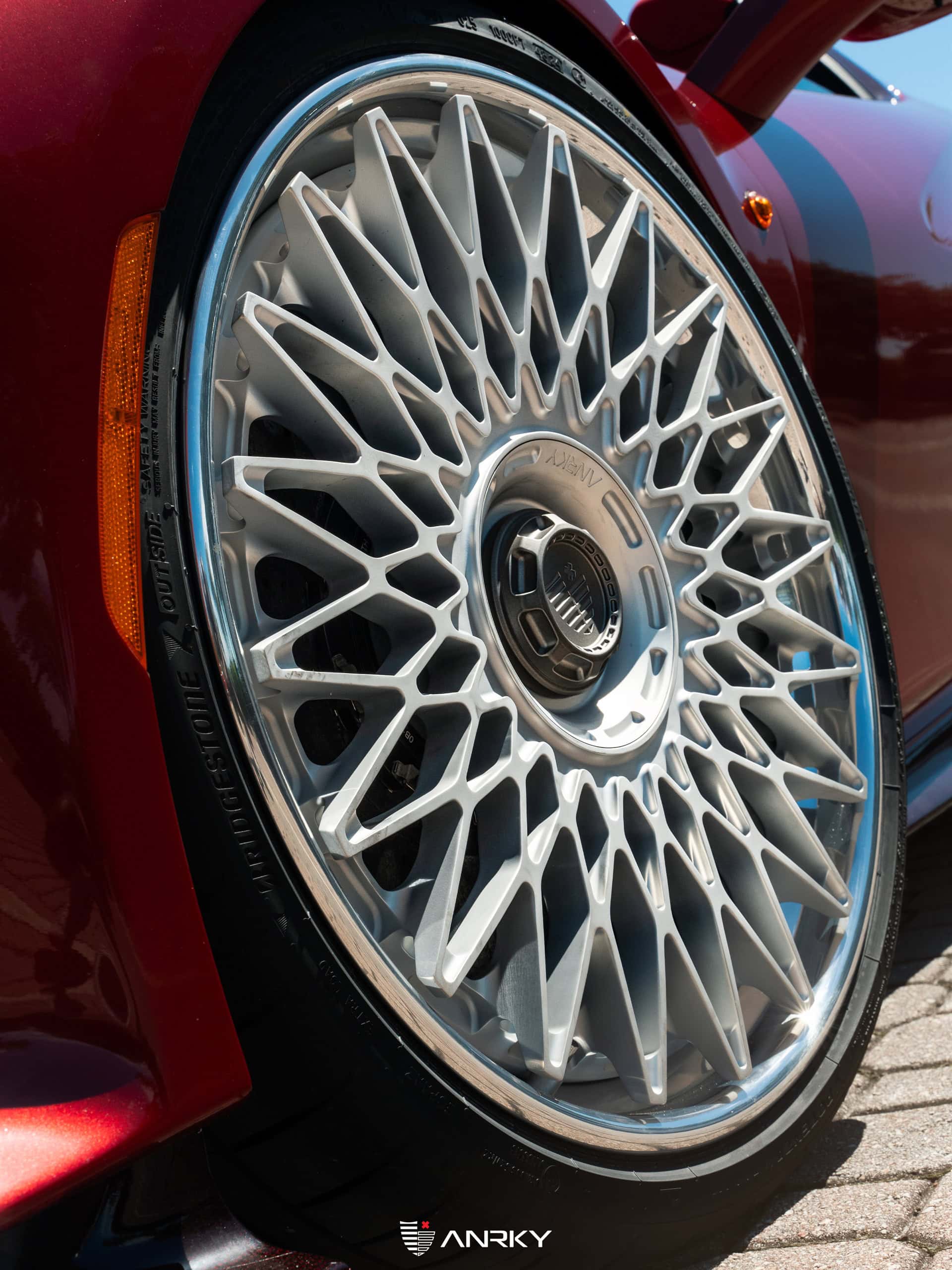 Photo 42 of Ferrari 488 Pista | Rosso Fiorano | on ANRKY RS7.3 | Frozen Polished Clear