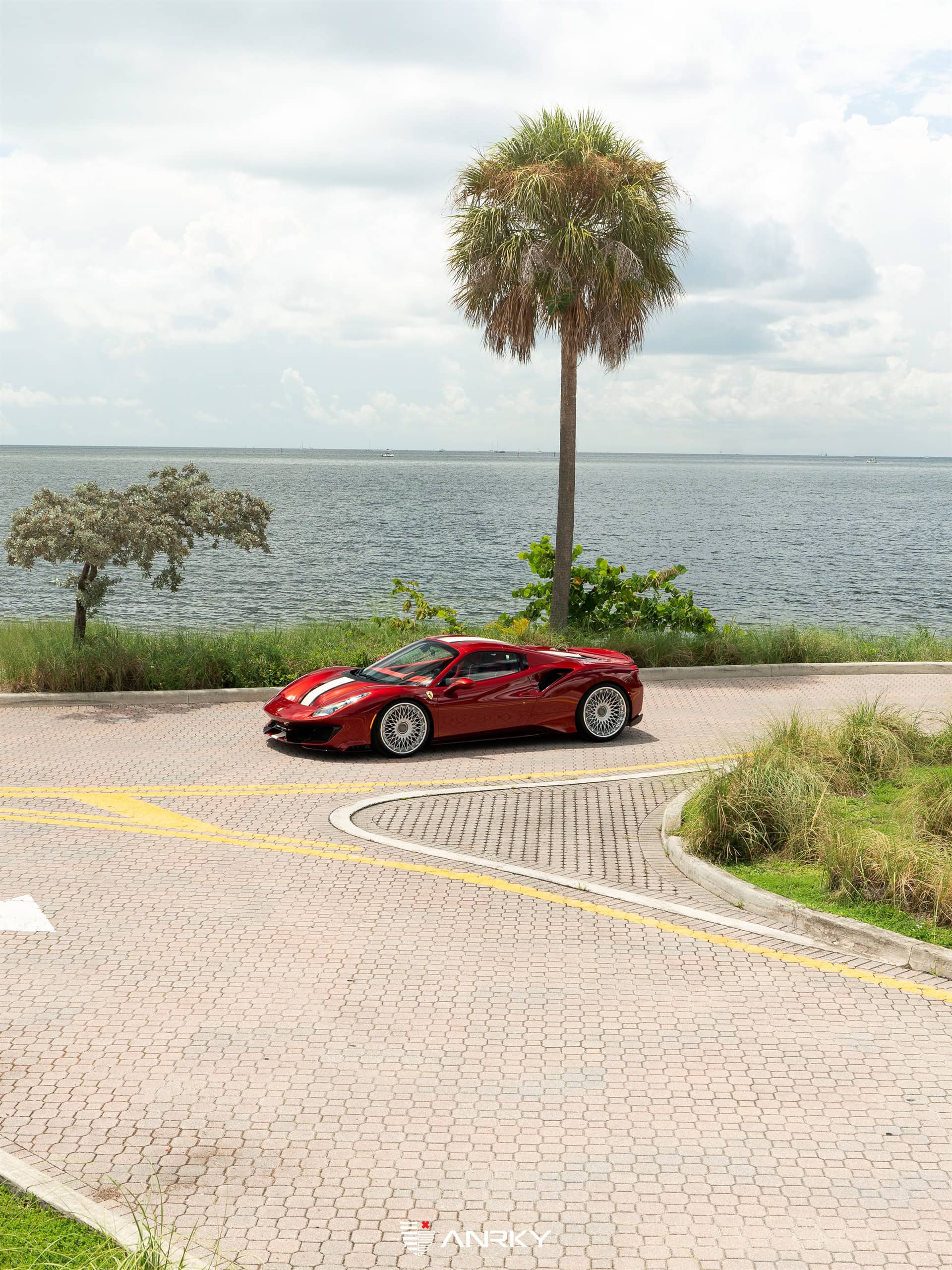 Photo 43 of Ferrari 488 Pista | Rosso Fiorano | on ANRKY RS7.3 | Frozen Polished Clear