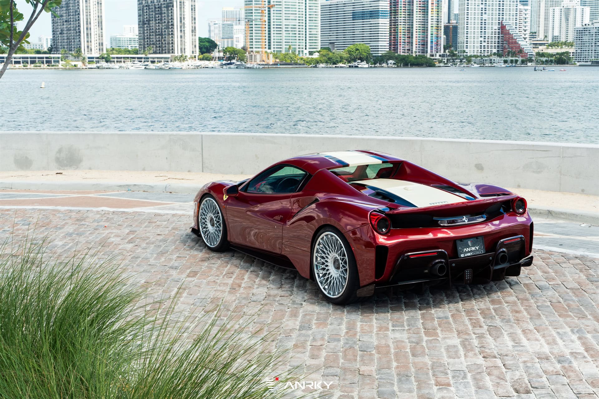Photo 44 of Ferrari 488 Pista | Rosso Fiorano | on ANRKY RS7.3 | Frozen Polished Clear