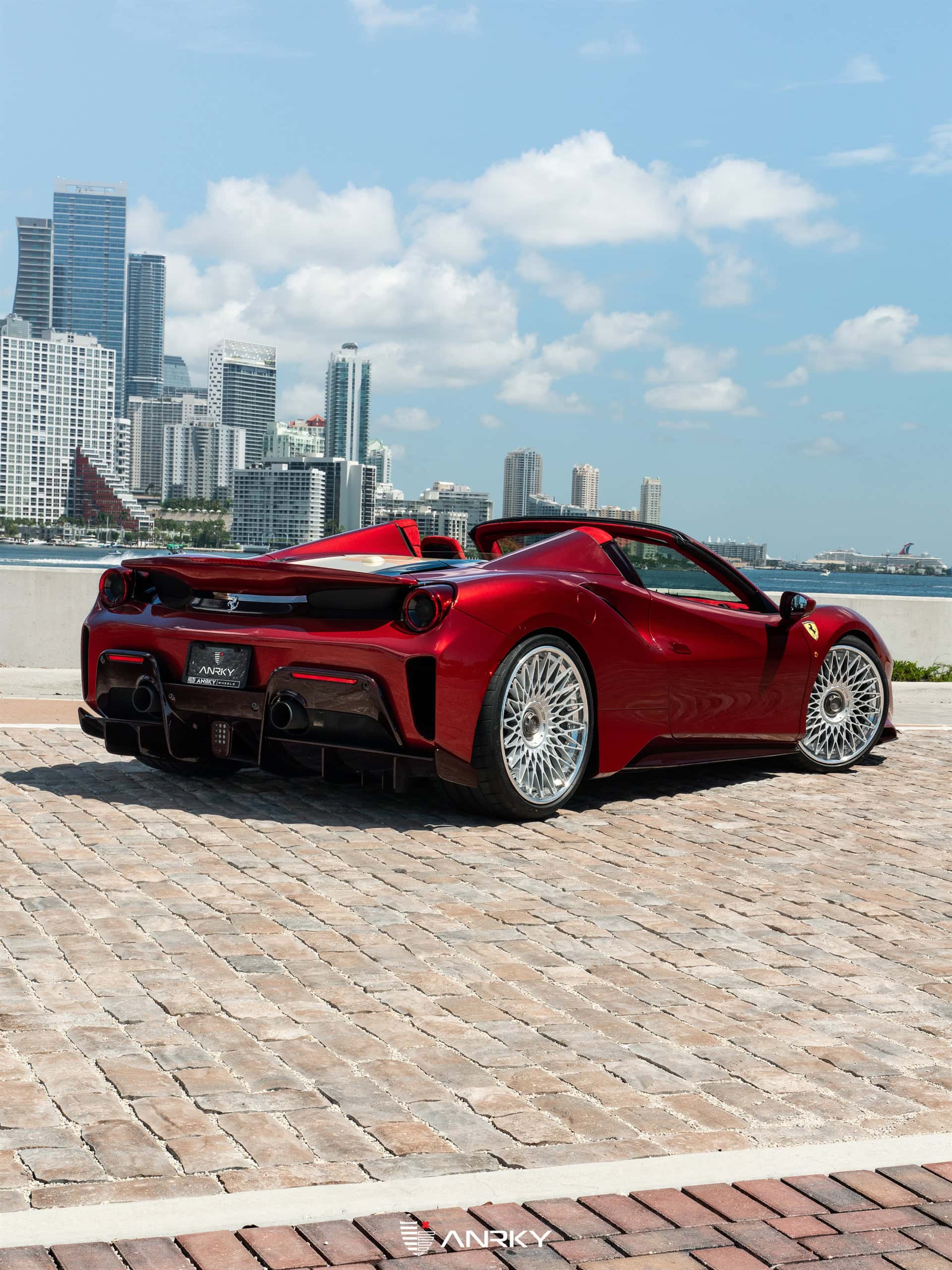 Photo 46 of Ferrari 488 Pista | Rosso Fiorano | on ANRKY RS7.3 | Frozen Polished Clear