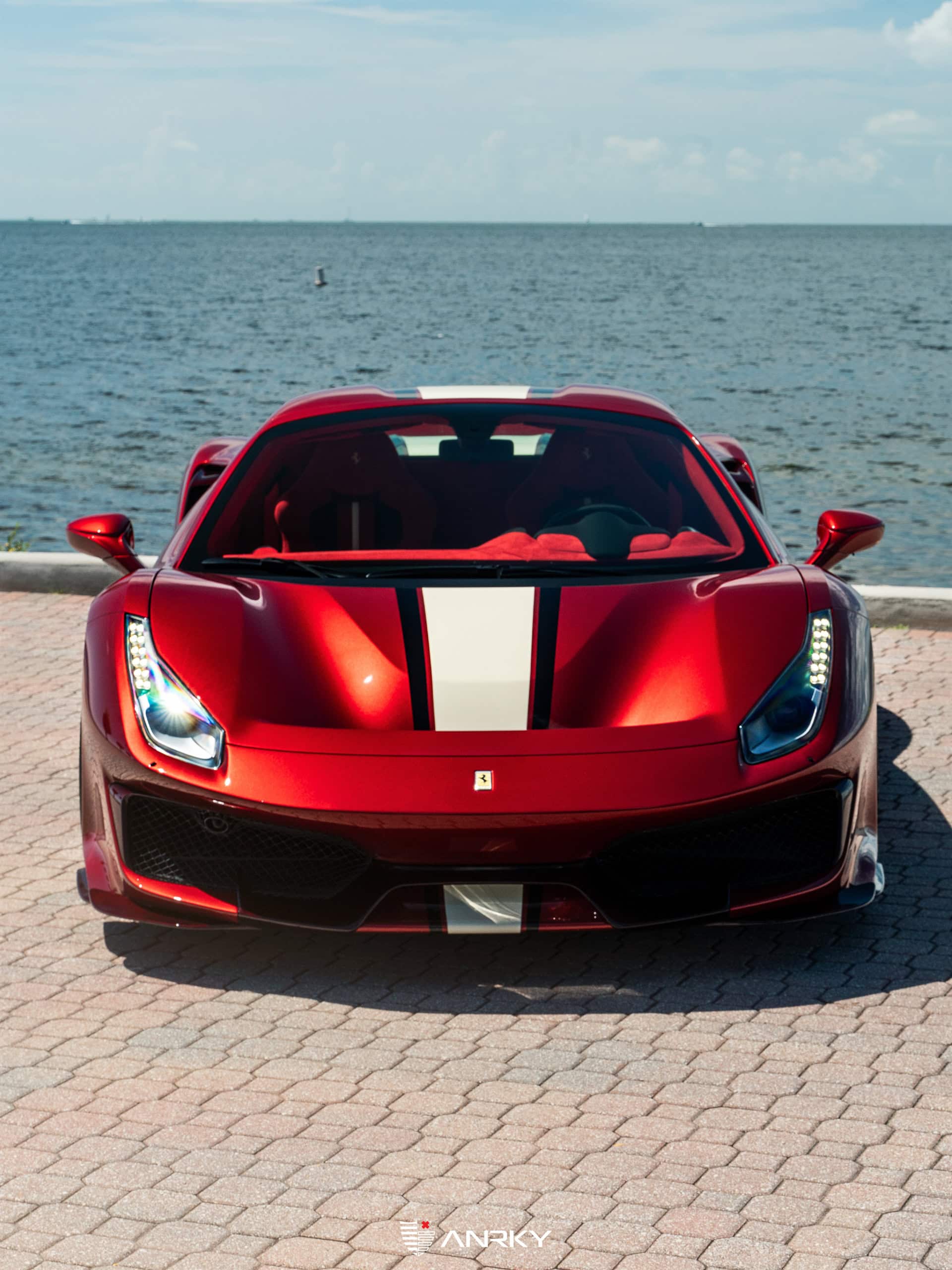 Photo 51 of Ferrari 488 Pista | Rosso Fiorano | on ANRKY RS7.3 | Frozen Polished Clear