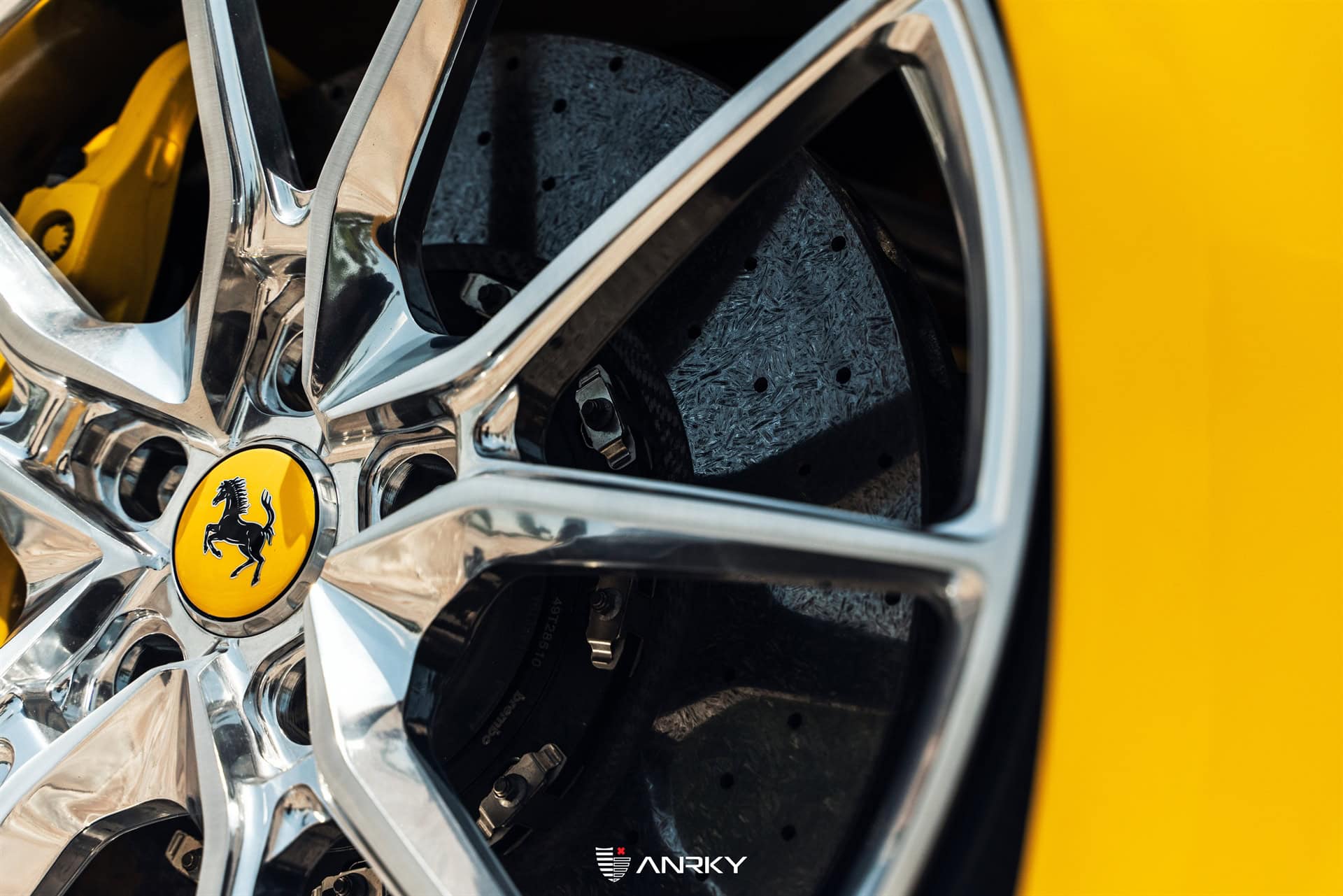 Photo 21 of Ferrari 488 Spider | Giallo Modena | on ANRKY AN12 | Polished Clear