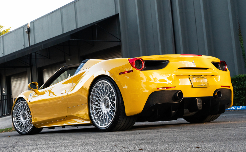 Ferrari 488 Spider | Giallo Modena | on ANRKY RS7.3 | Frozen Polished Clear