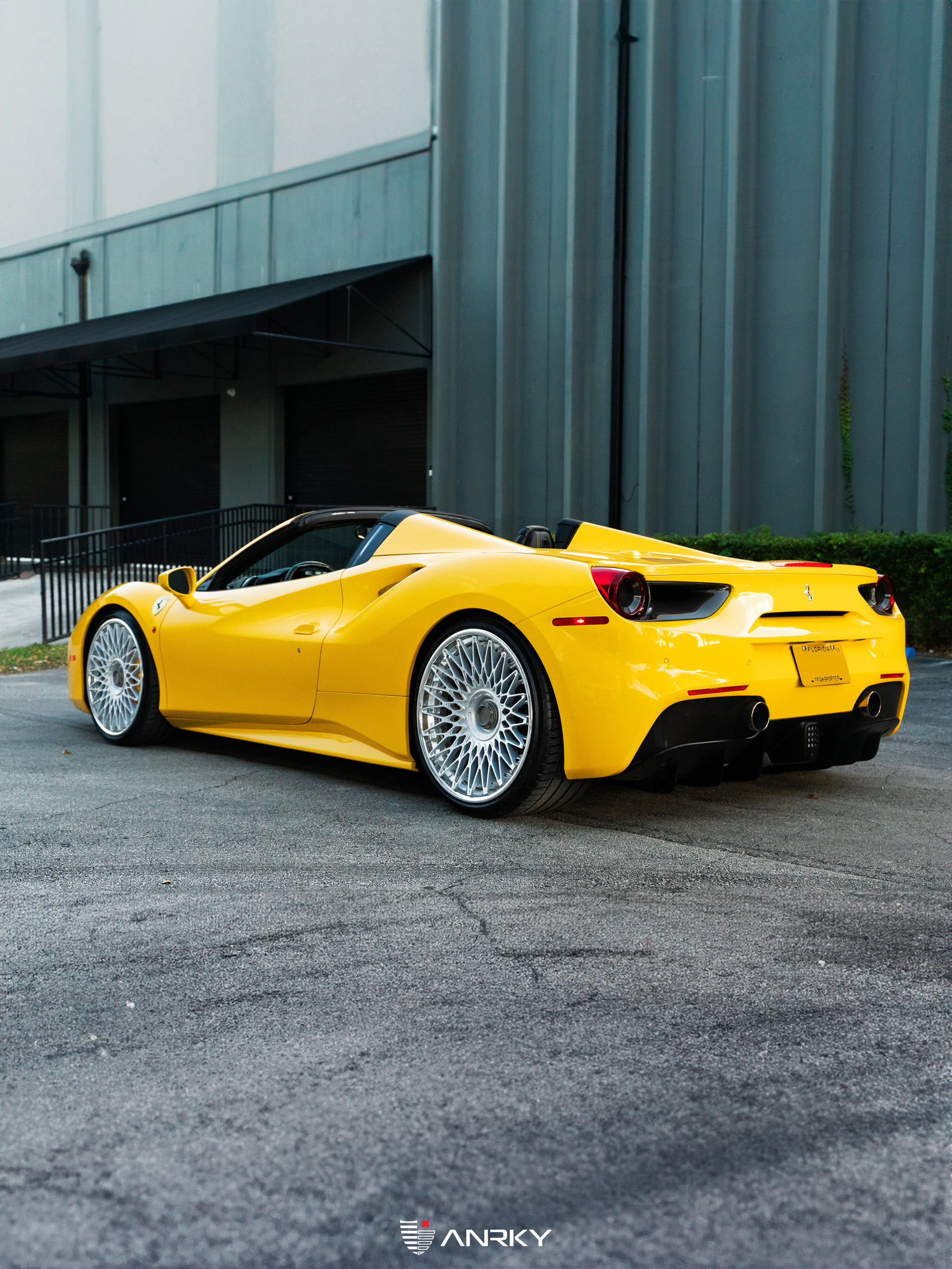 Ferrari 488 Spider | Giallo Modena | on ANRKY RS7.3 | Frozen Polished Clear