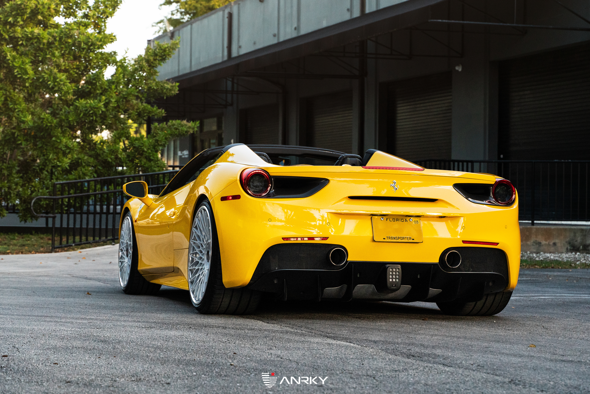 Ferrari 488 Spider | Giallo Modena | on ANRKY RS7.3 | Frozen Polished Clear