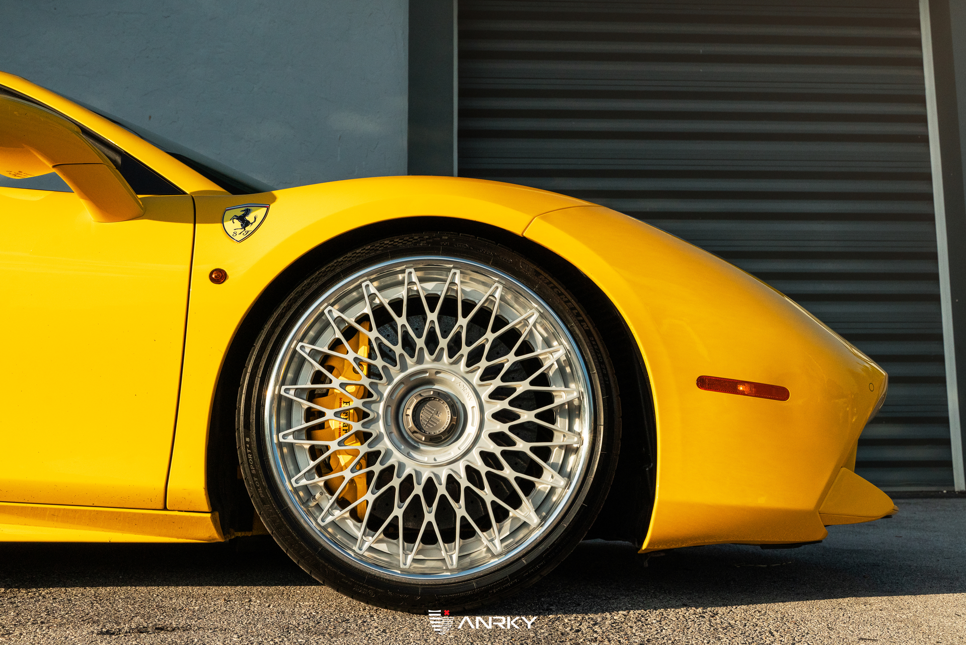 Ferrari 488 Spider | Giallo Modena | on ANRKY RS7.3 | Frozen Polished Clear