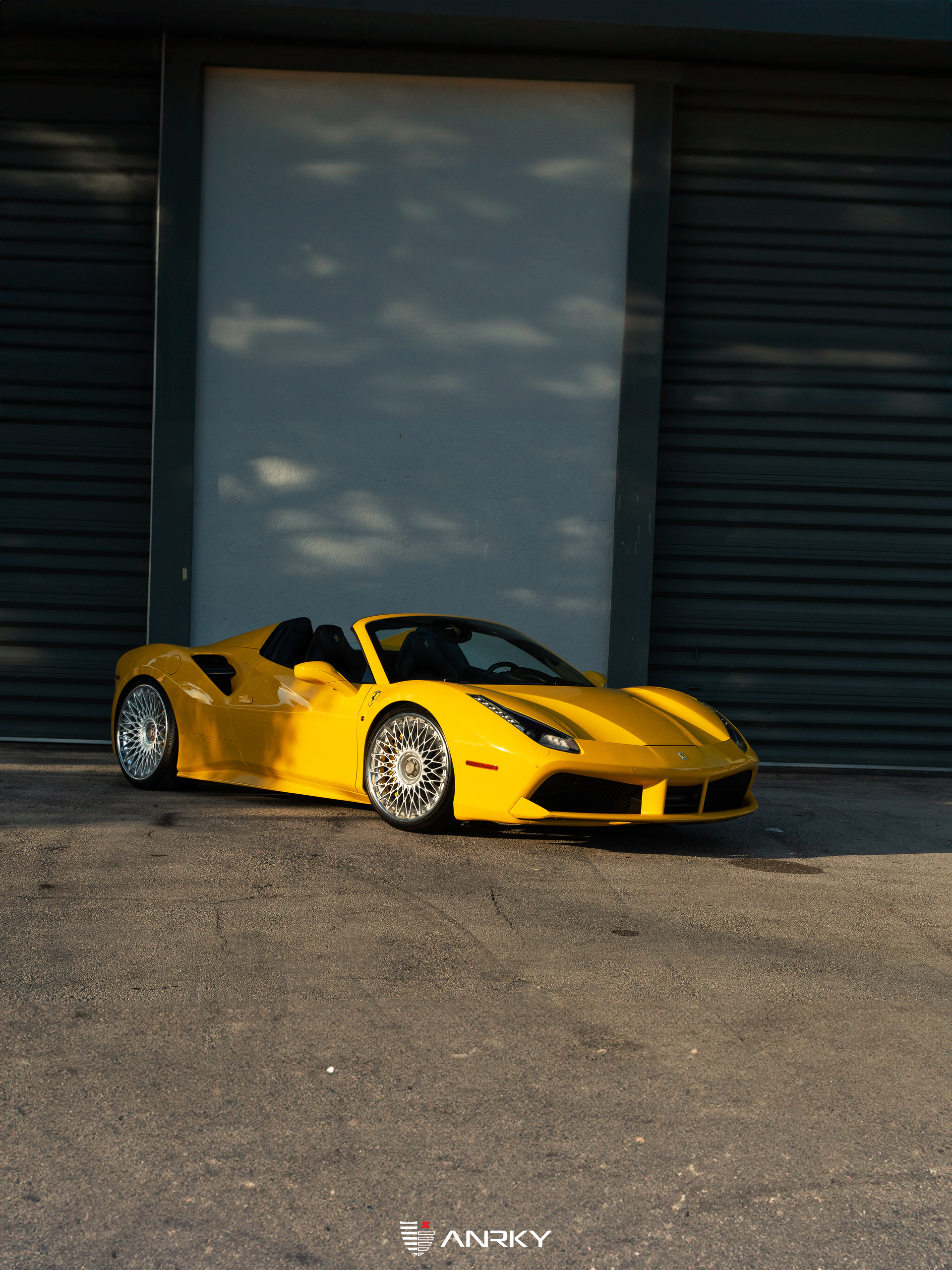 Ferrari 488 Spider | Giallo Modena | on ANRKY RS7.3 | Frozen Polished Clear