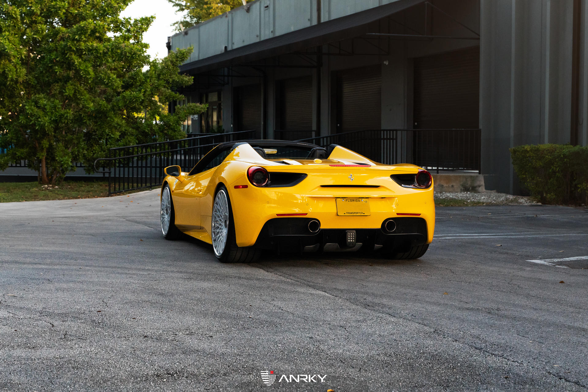 Ferrari 488 Spider | Giallo Modena | on ANRKY RS7.3 | Frozen Polished Clear