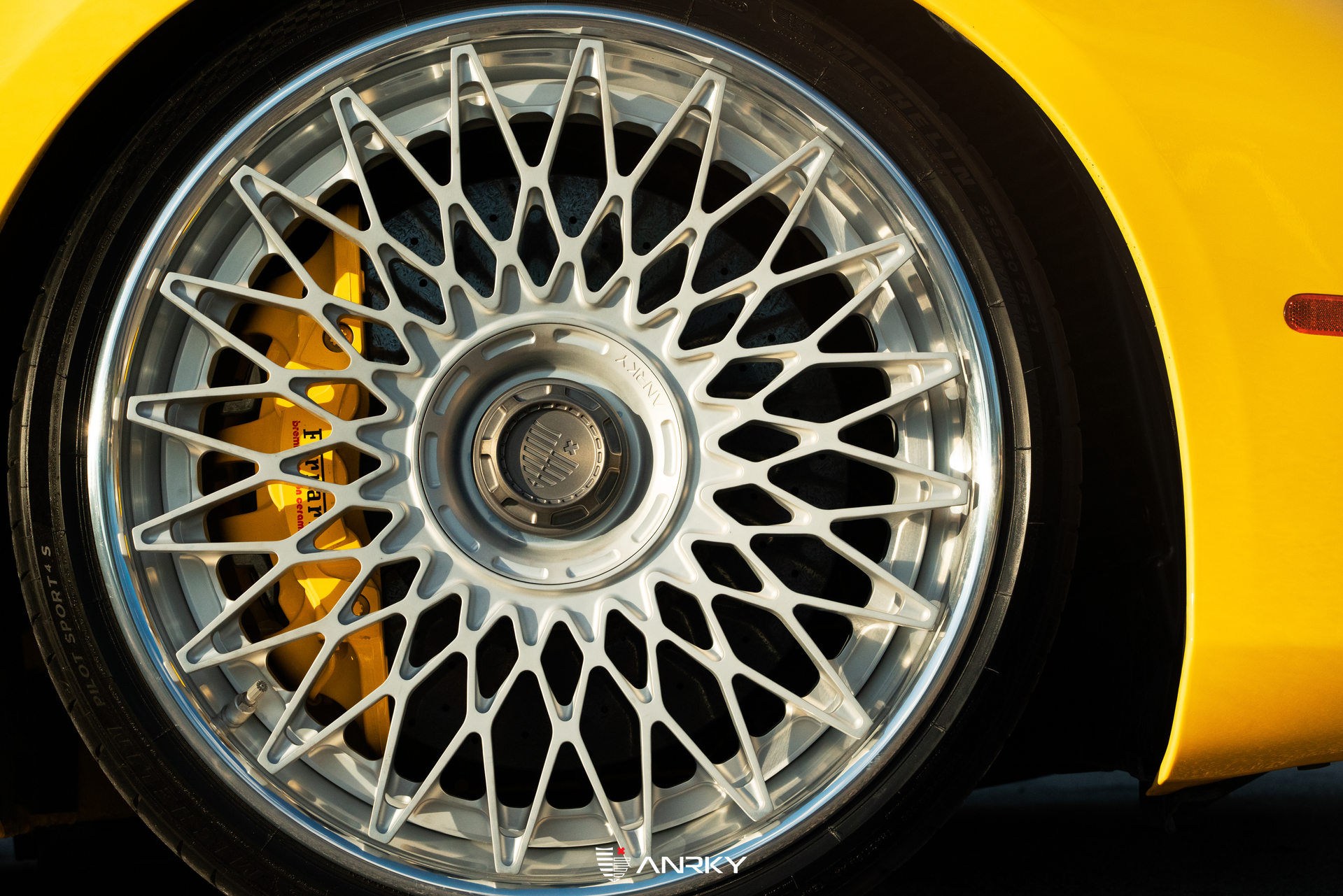 Ferrari 488 Spider | Giallo Modena | on ANRKY RS7.3 | Frozen Polished Clear