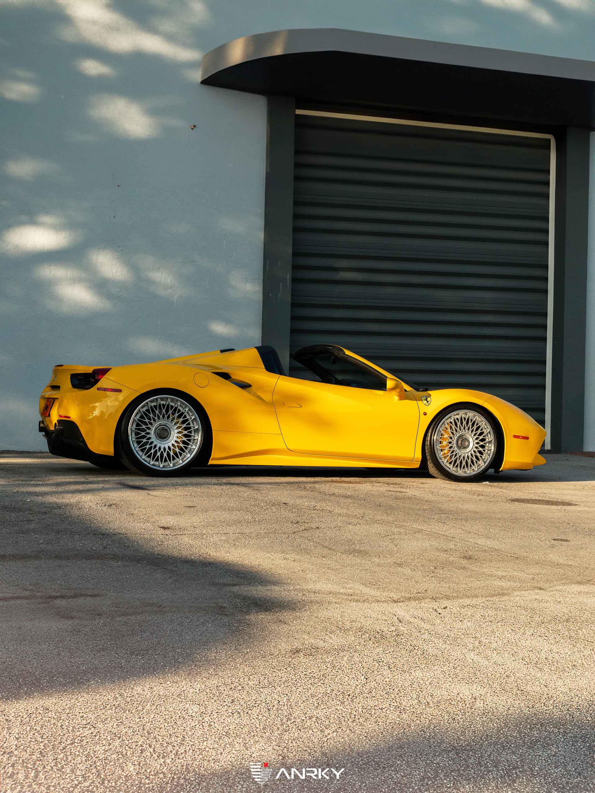 Ferrari 488 Spider | Giallo Modena | on ANRKY RS7.3 | Frozen Polished Clear