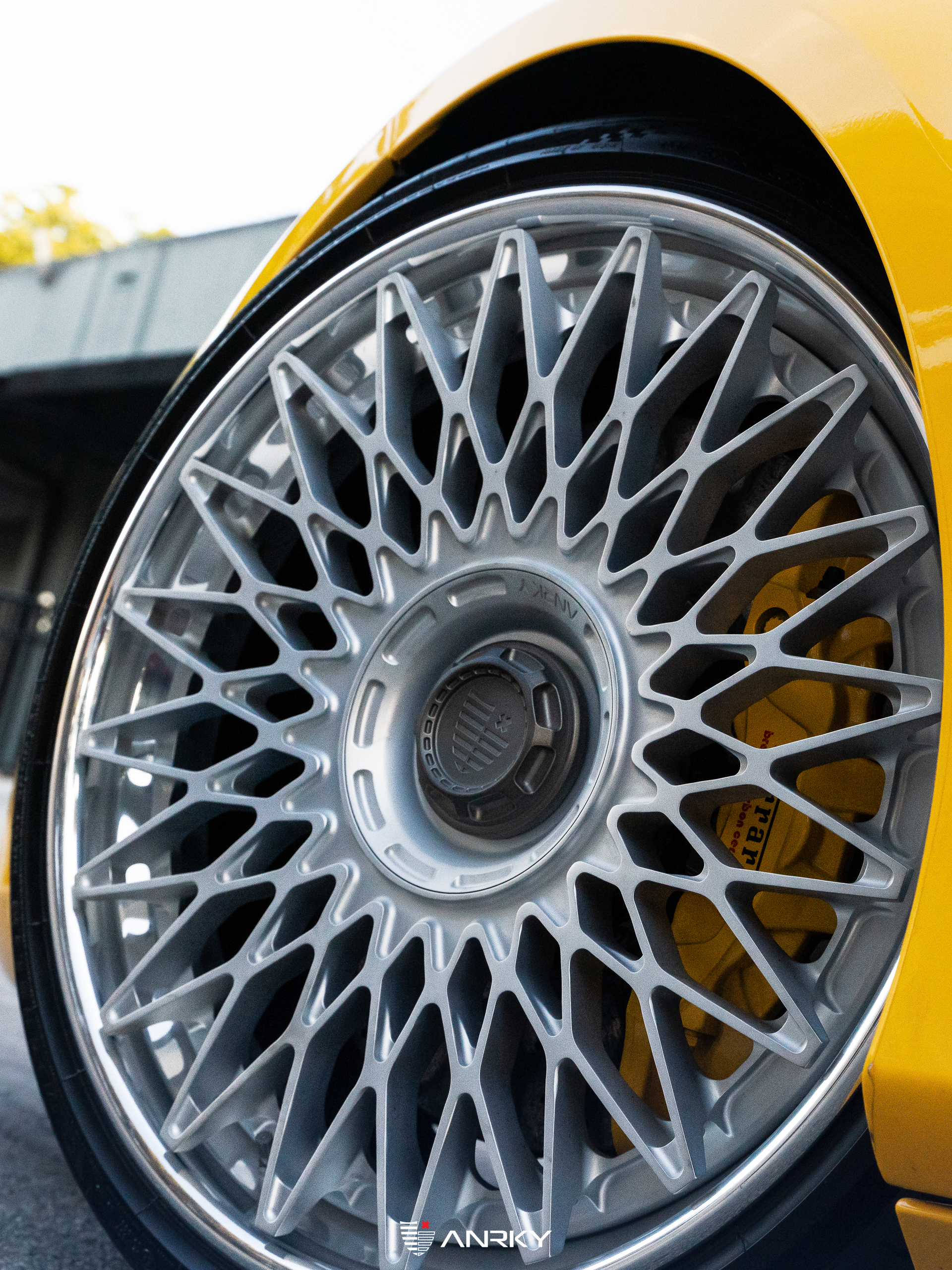 Ferrari 488 Spider | Giallo Modena | on ANRKY RS7.3 | Frozen Polished Clear