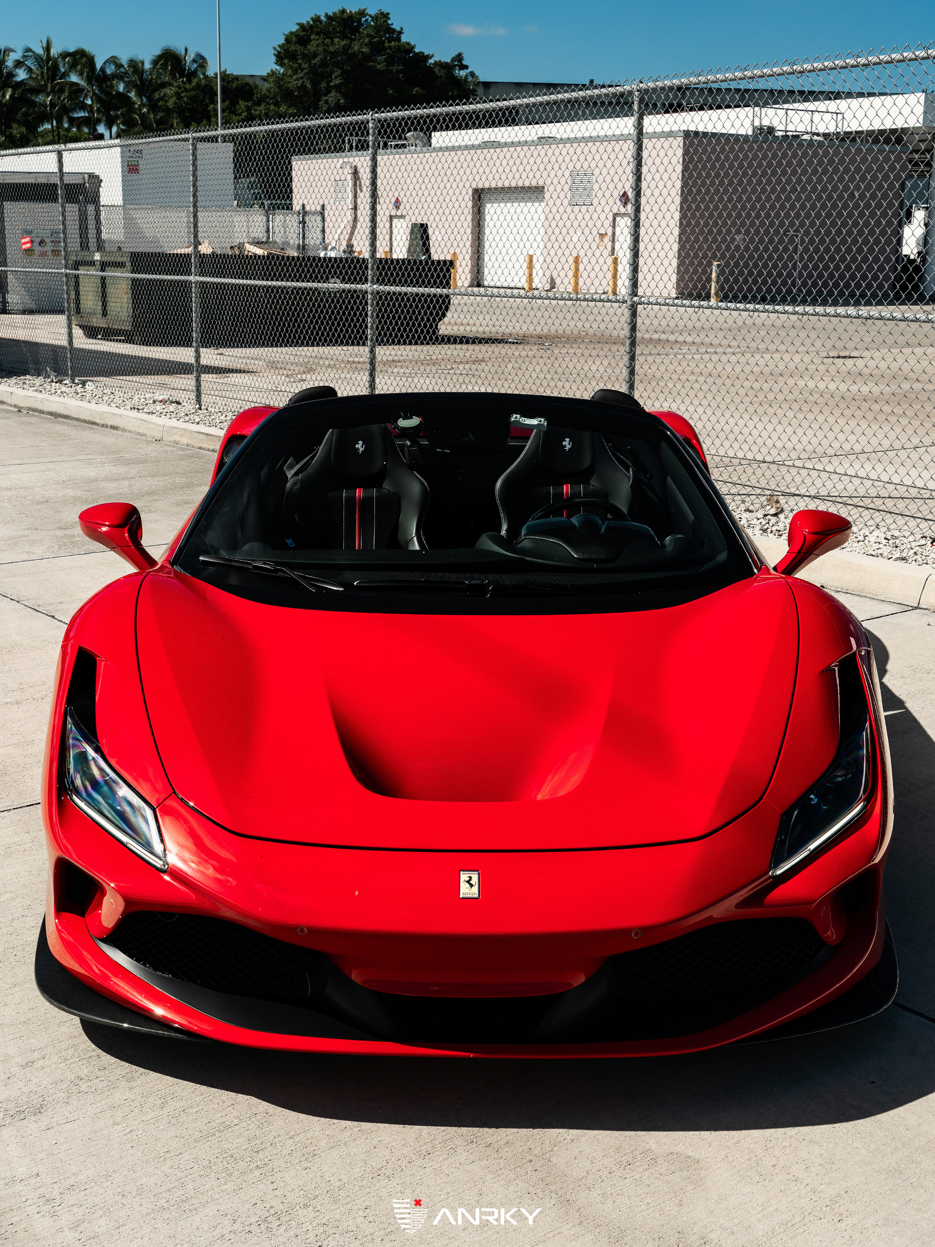 Ferrari F8 Spider | Rosso Corza | on ANRKY RS1.3 | Satin White Gold