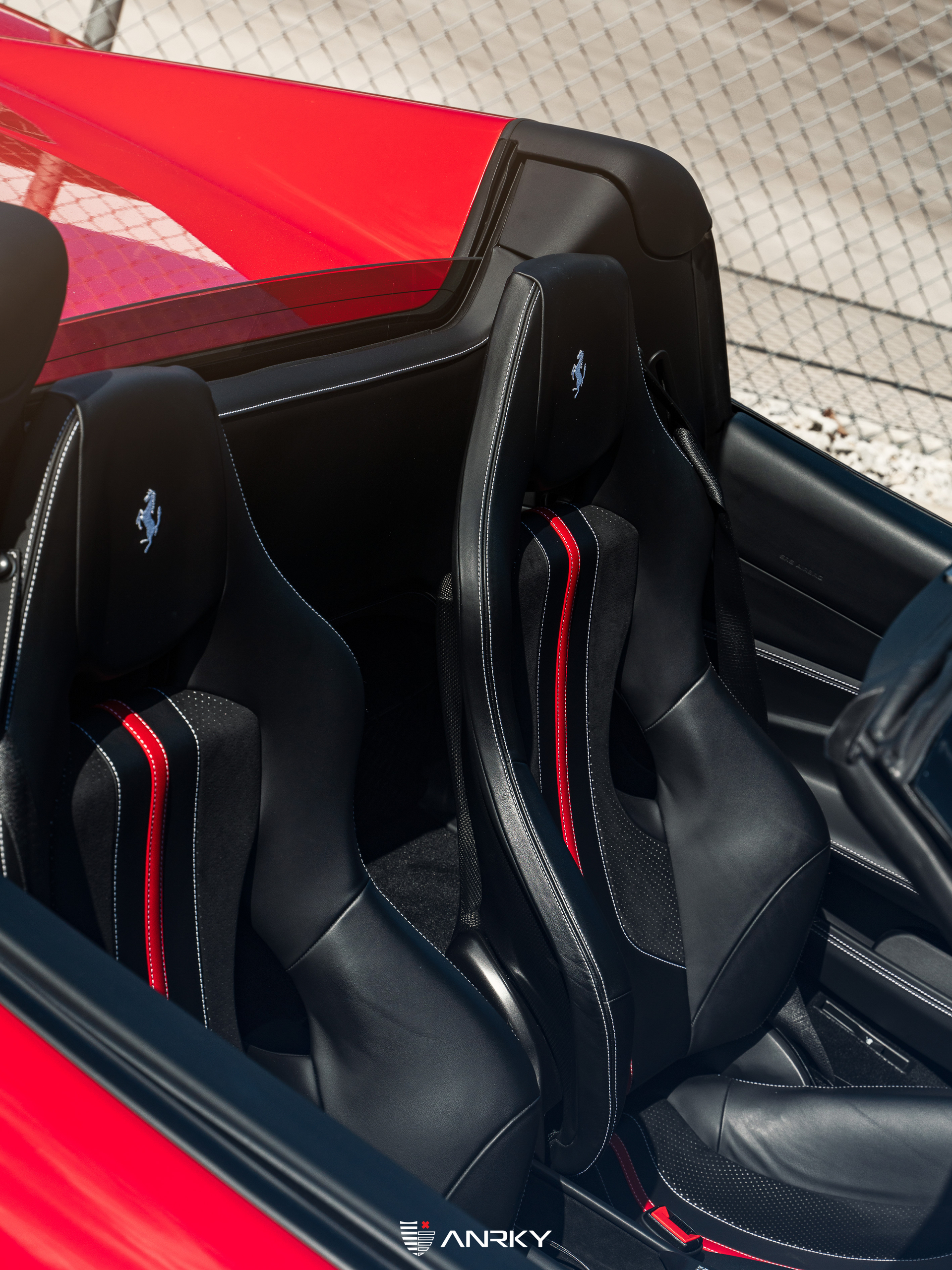 Ferrari F8 Spider | Rosso Corza | on ANRKY RS1.3 | Satin White Gold