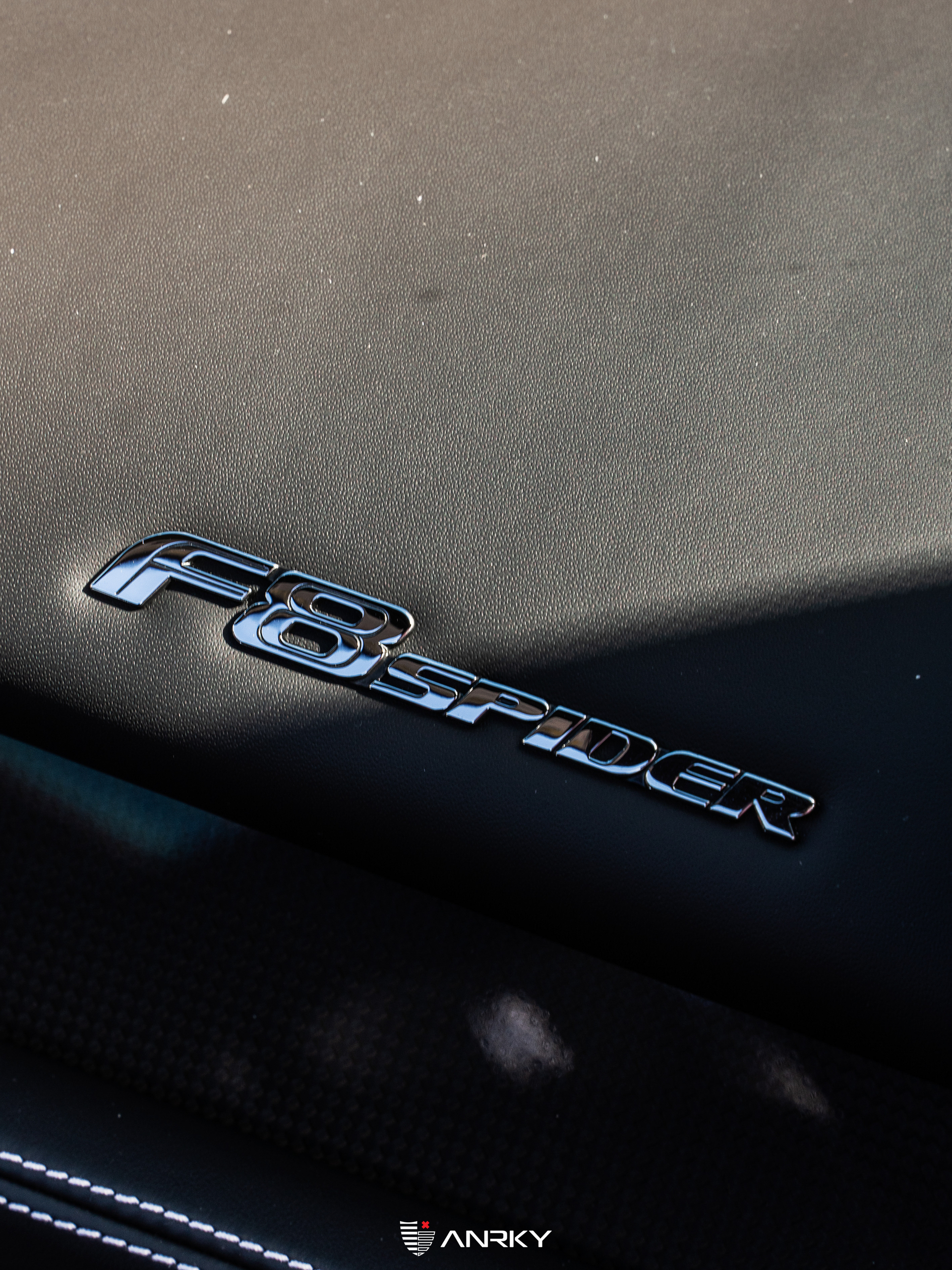 Ferrari F8 Spider | Rosso Corza | on ANRKY RS1.3 | Satin White Gold