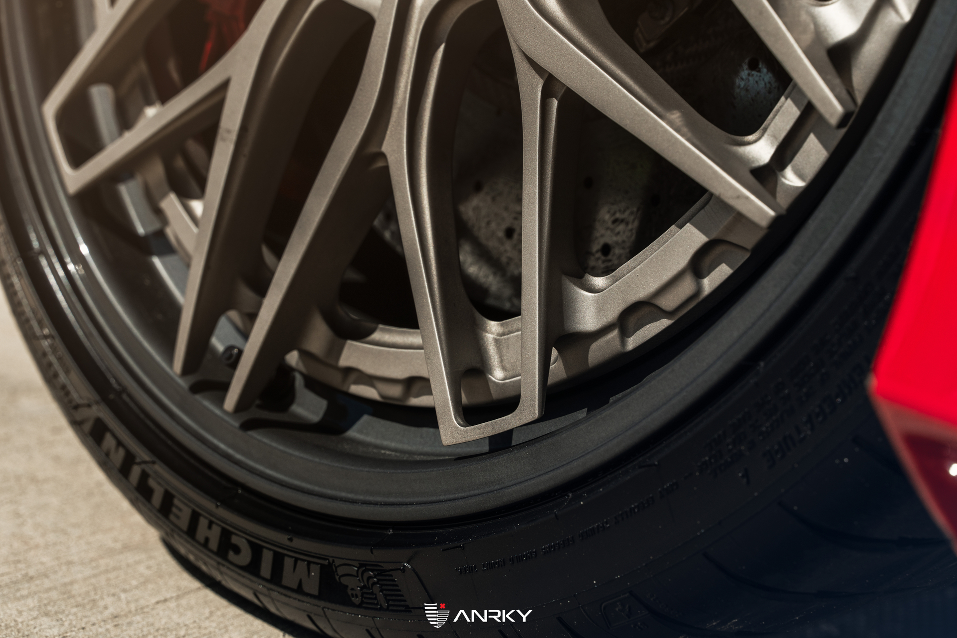 Ferrari F8 Spider | Rosso Corza | on ANRKY RS1.3 | Satin White Gold