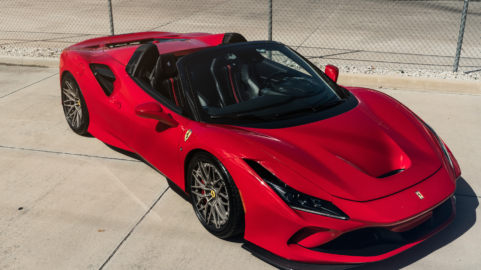 Ferrari F8 Spider | Rosso Corza | on ANRKY RS1.3 | Satin White Gold