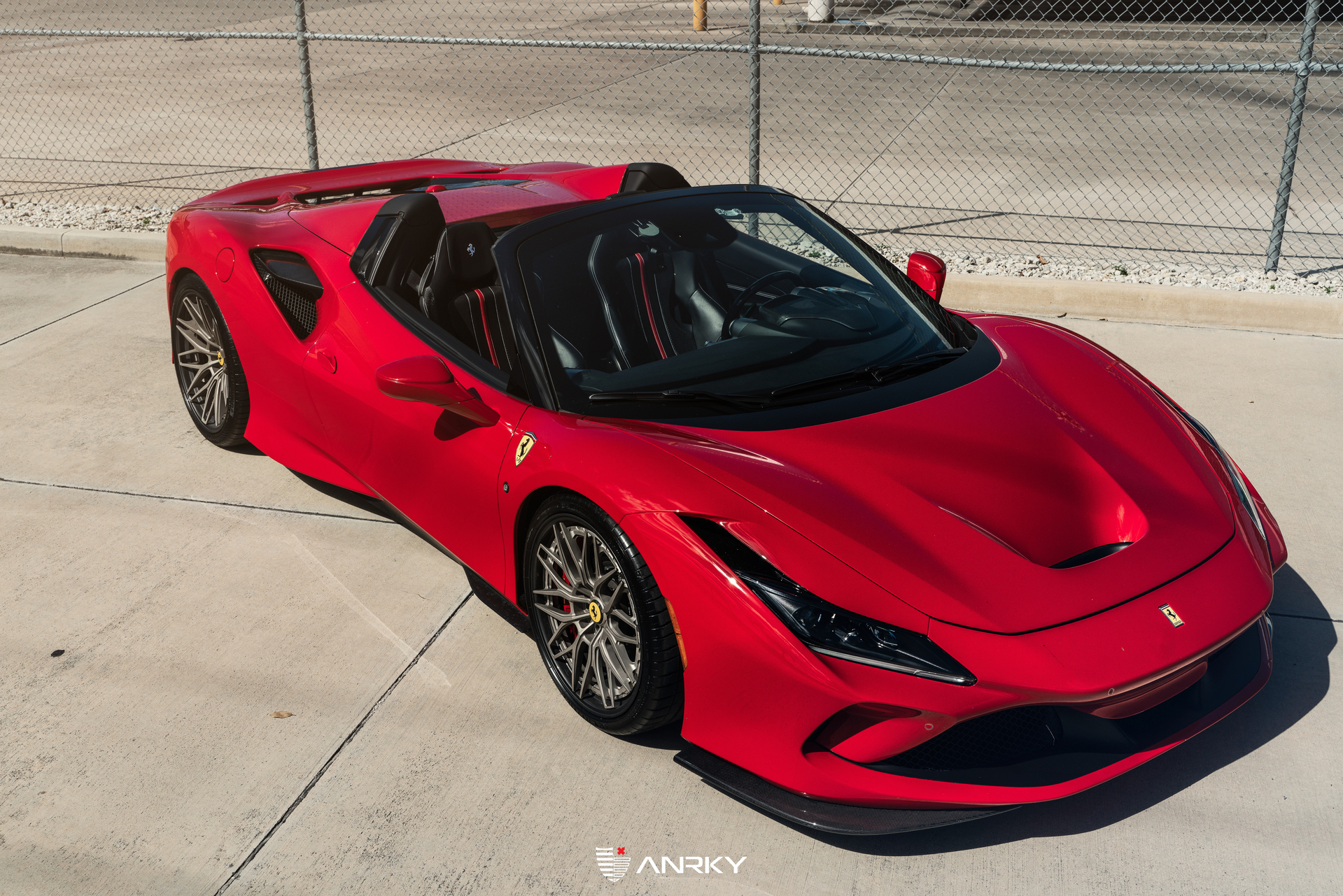 Ferrari F8 Spider | Rosso Corza | on ANRKY RS1.3 | Satin White Gold