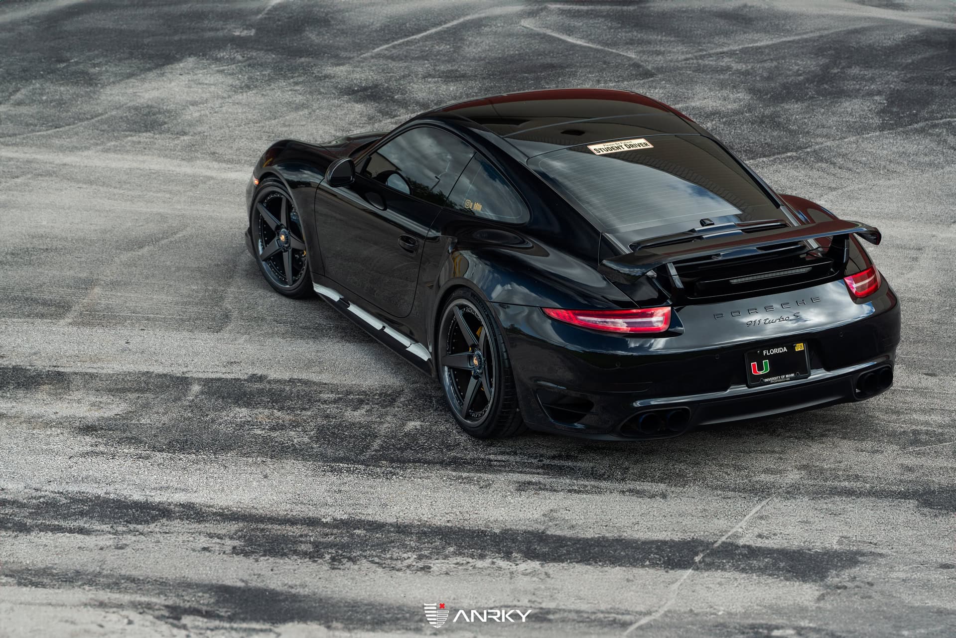 Porsche 991.1 Turbo S | Black | on ANRKY RS5.3C | Satin Black