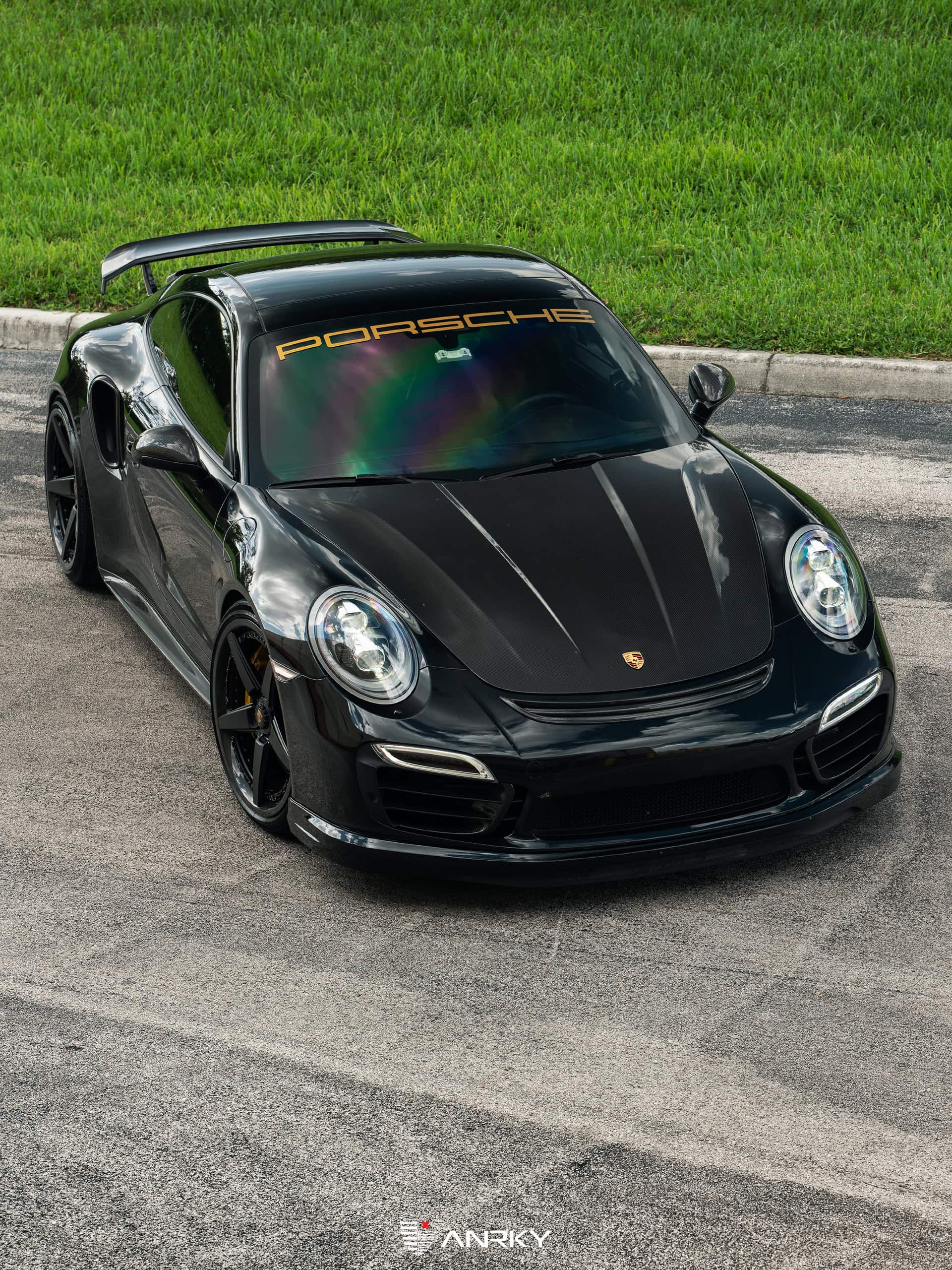 Photo 24 of Porsche 991.1 Turbo S | Black | on ANRKY RS5.3C | Satin Black