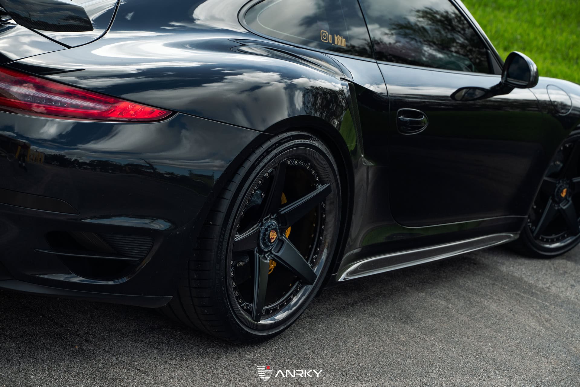 Photo 28 of Porsche 991.1 Turbo S | Black | on ANRKY RS5.3C | Satin Black