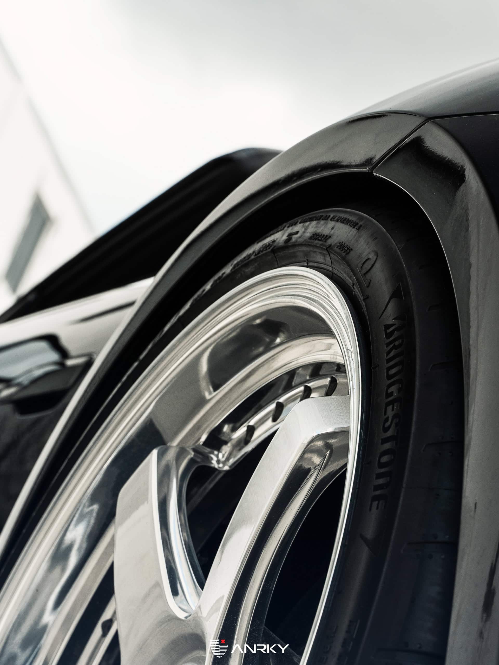 Porsche 992 Turbo S | Black | on ANRKY JDX-200 | Brushed Face + Mirror Polished Windows