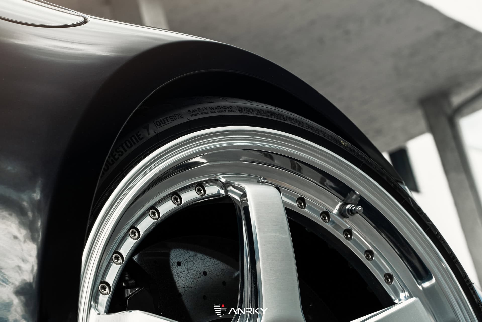 Porsche 992 Turbo S | Black | on ANRKY JDX-200 | Brushed Face + Mirror Polished Windows