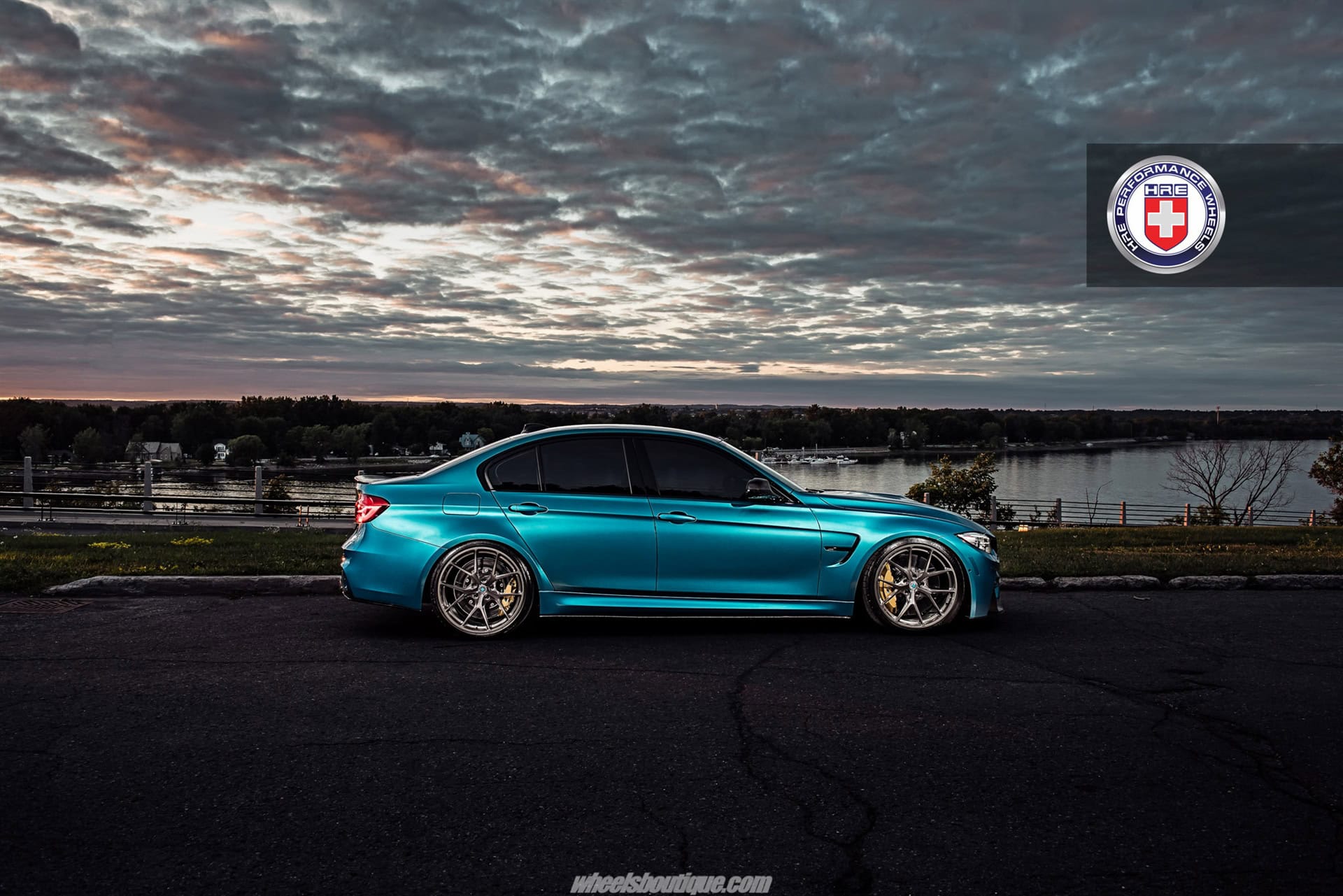HRE P101 | BMW M3 F80 Atlantis Blue Metallic