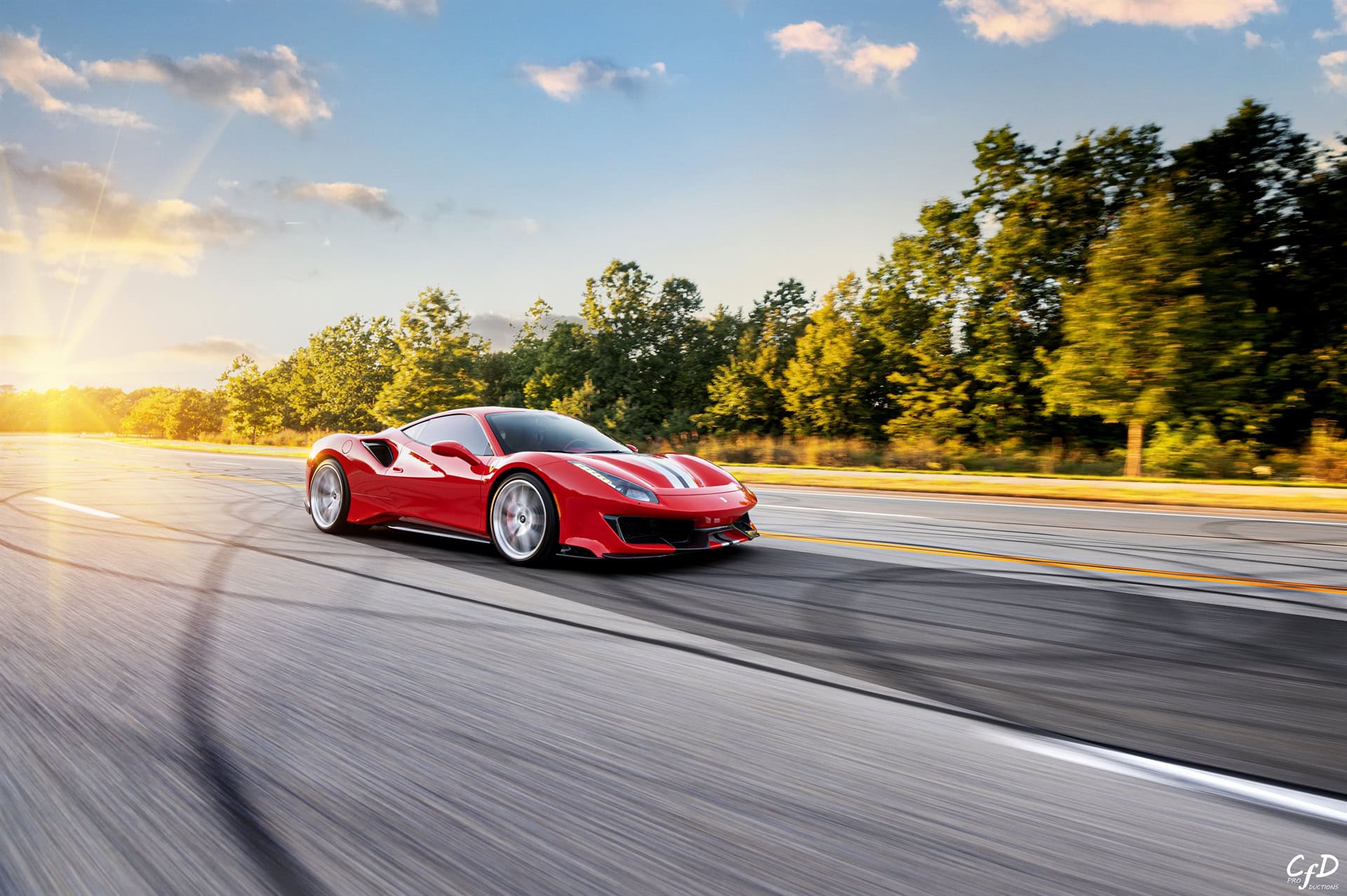 Ferrari 488 Pista | Rosso Corza | on HRE P101 | Brushed Clear