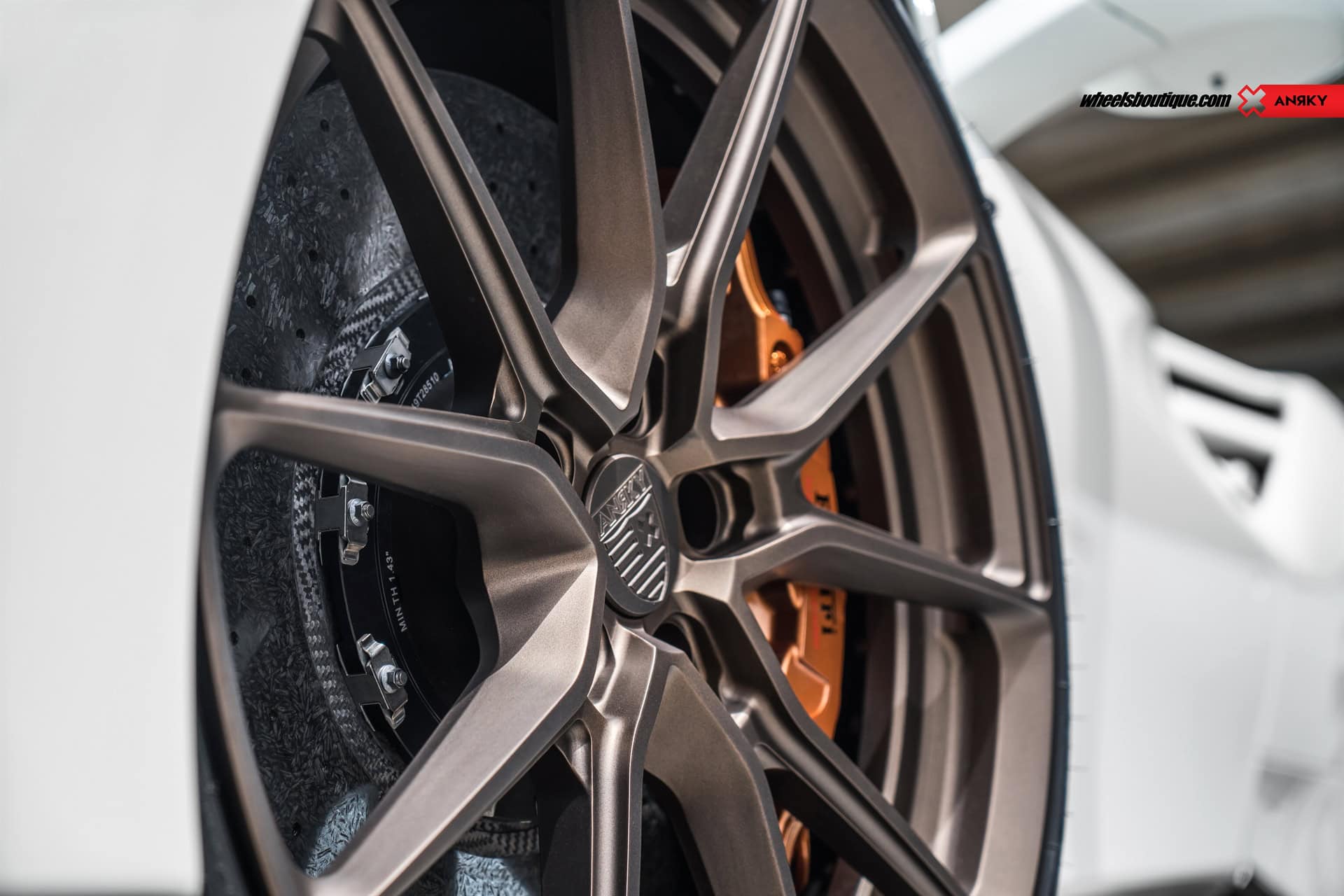 Ferrari 488 Spider | Bianco Avus | on ANRKY AN22 | Satin Bronze