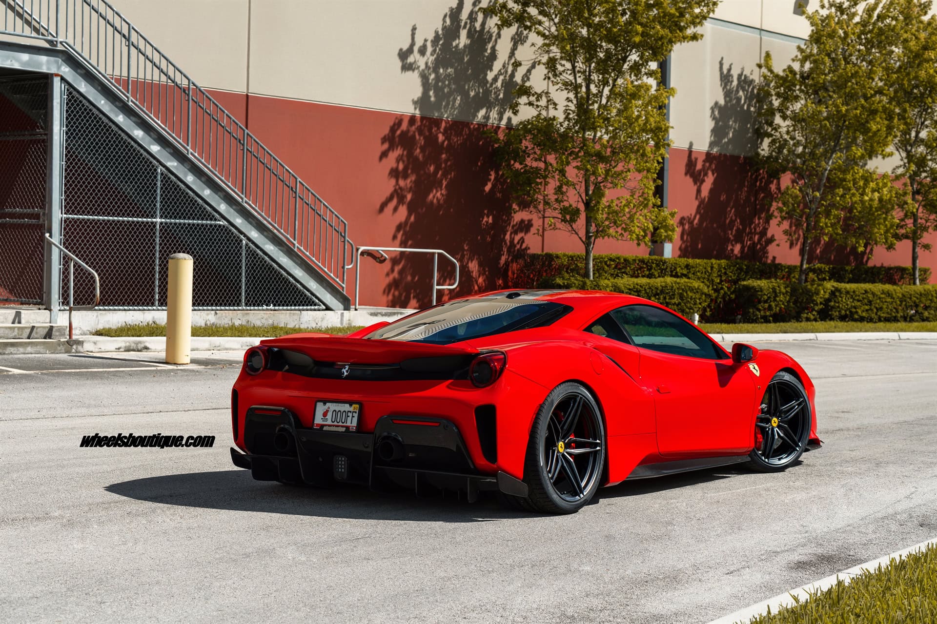 Ferrari 488 Pista | Rosso Corza | on HRE P107SC | Satin Black